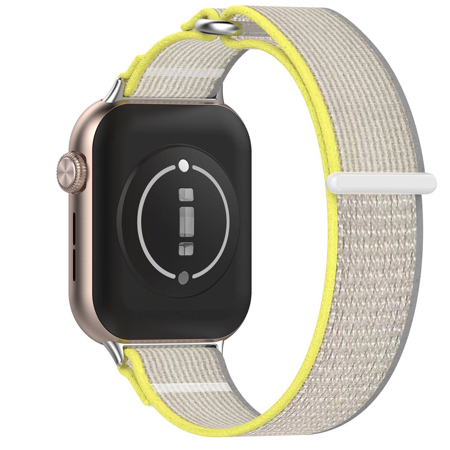 Für Honor Watch 5 Nylon Elastisches Schnallen Klettverschluss Ersatz Armband Gelb