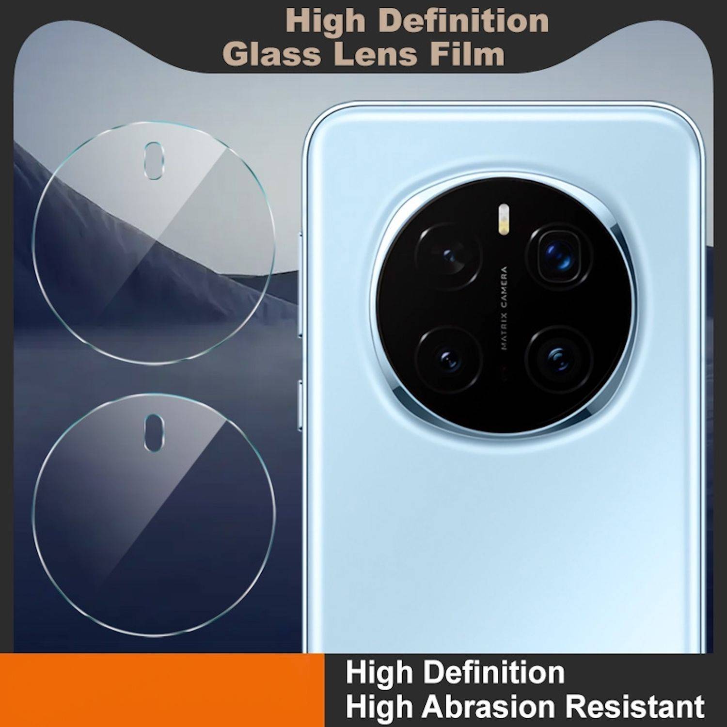 Für Honor Magic 7 Pro Schutz Back Kamera Hart Glas Komplettschutz Transparent