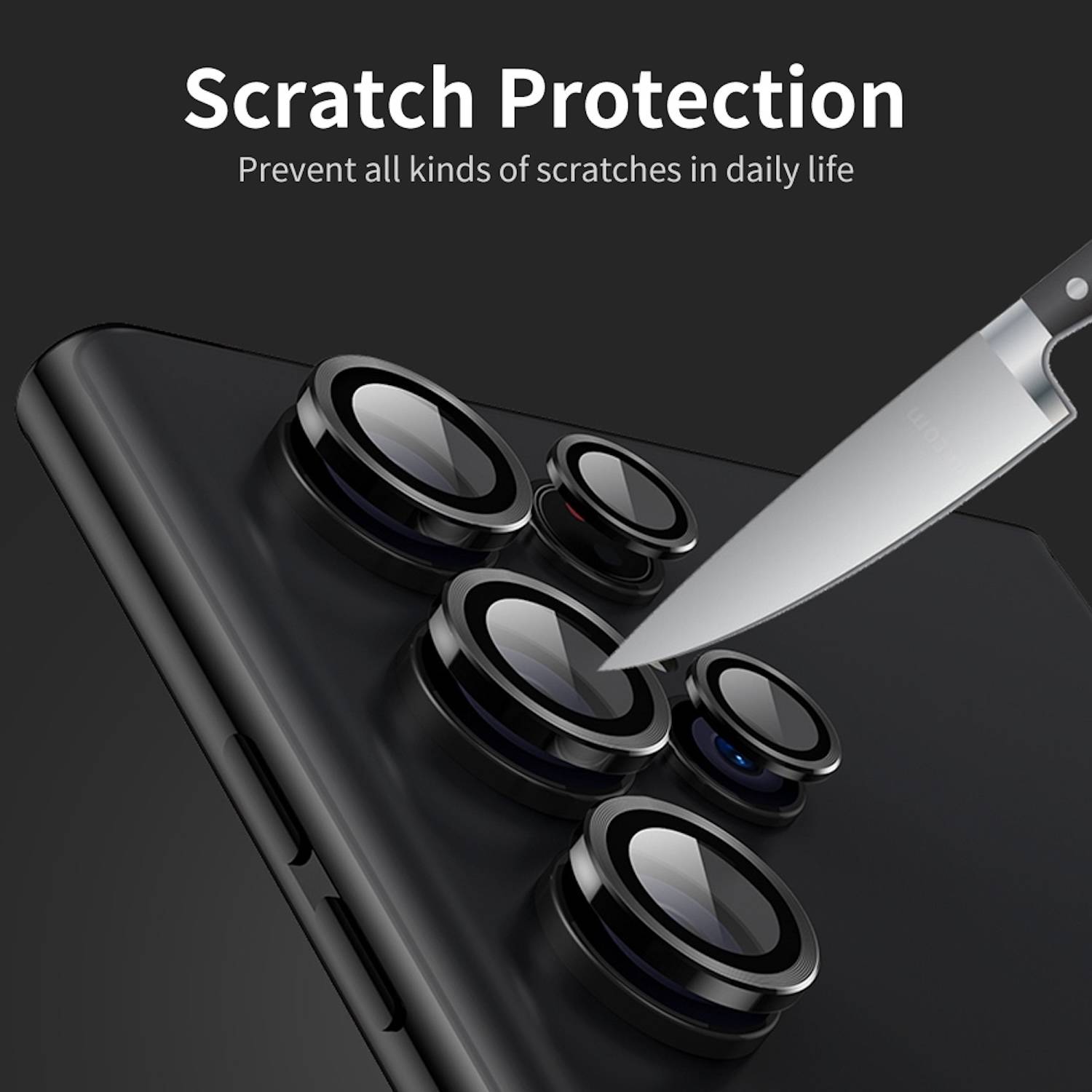 Kameraschutzglas + Ring für Linse Samsung Galaxy S25 Ultra 5G Aluminium robust