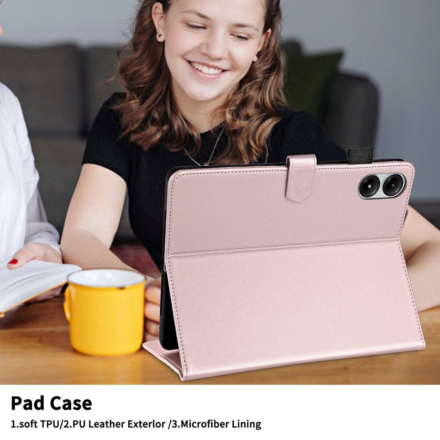 Für Xiaomi Redmi Pad Pro 12.1 Design Rhombus Kunstleder Hülle mit Standfunktion