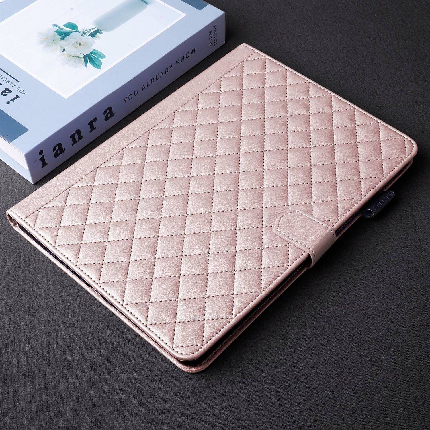 Für Xiaomi Redmi Pad Pro 12.1 Design Rhombus Kunstleder Hülle mit Standfunktion