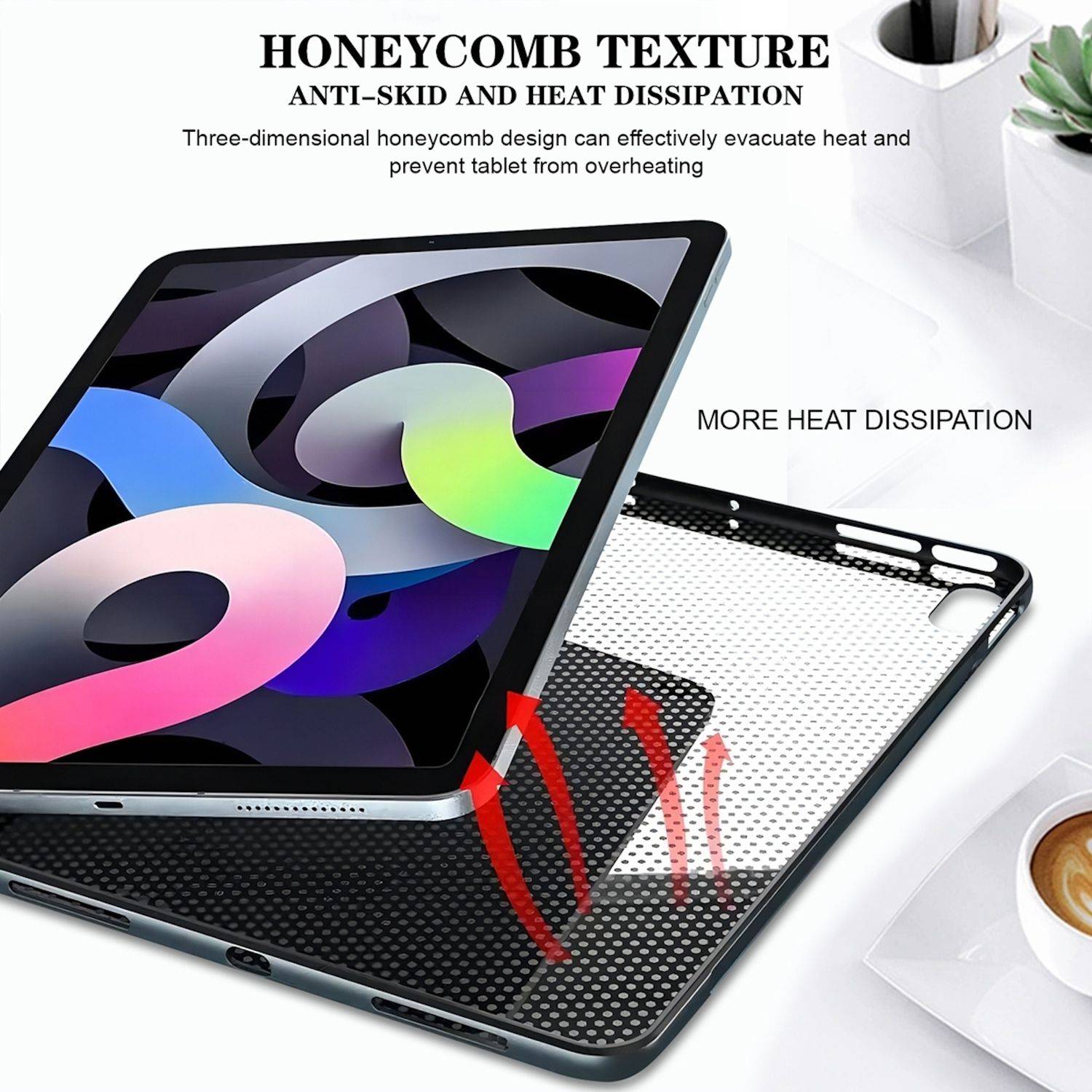 Für Xiaomi Pad 7 / Pad 7 Pro TPU Goldene Rose Motiv Design Tablet Schutz Hülle
