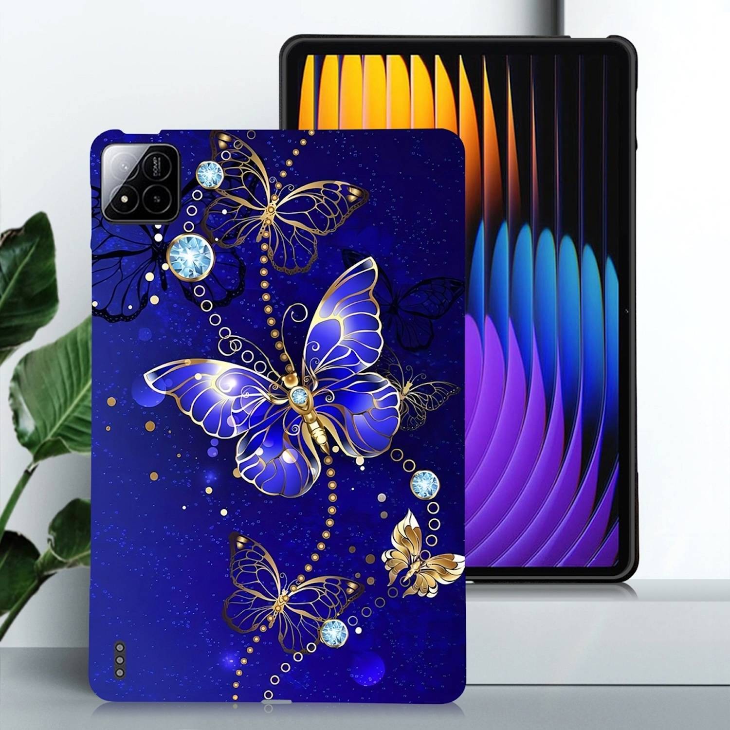 Für Xiaomi Pad 7 / Pad 7 Pro TPU Schmetterling Motiv Design Tablet Schutz Hülle