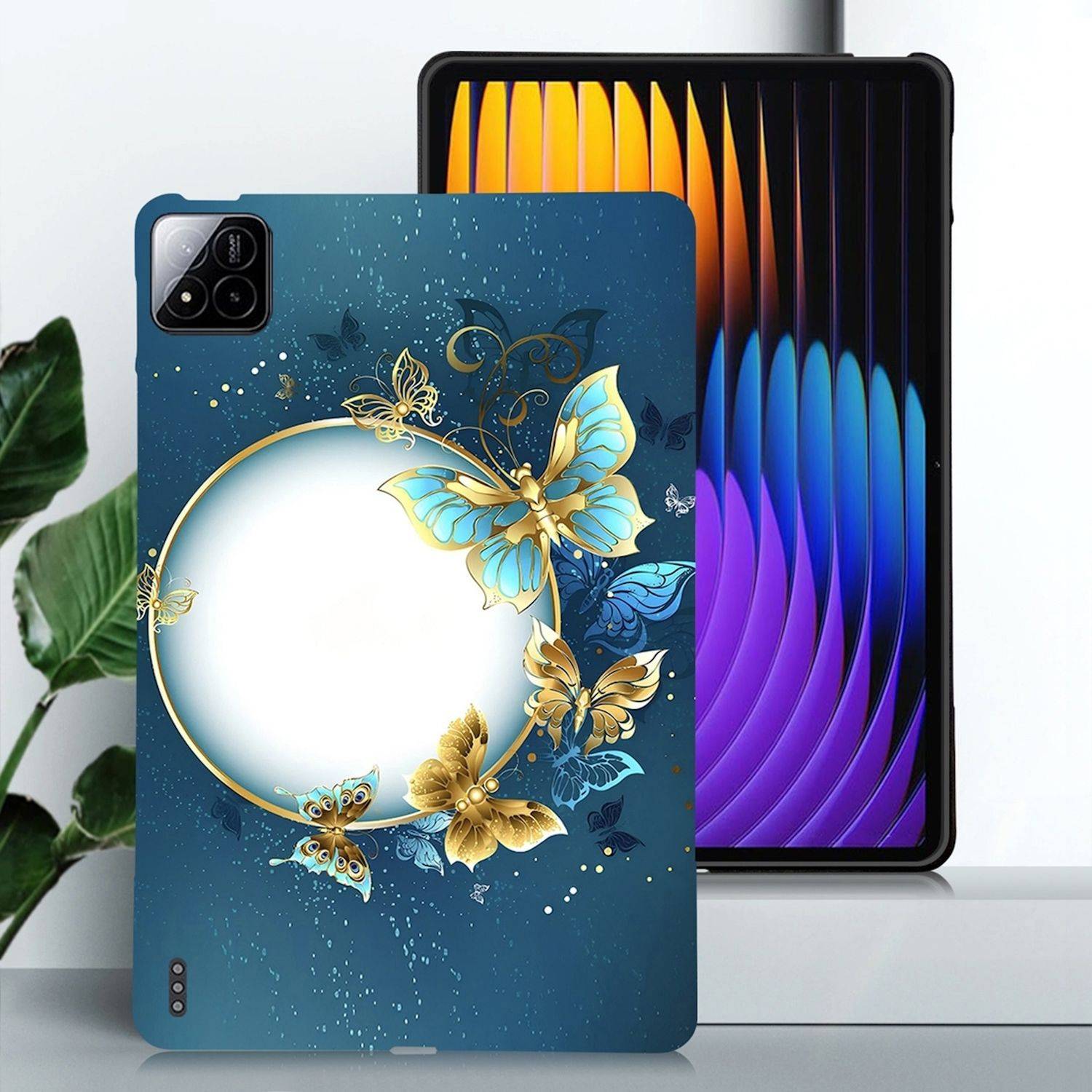 Tablet TPU Hülle für Xiaomi Pad 8 / 8 Pro / Pad 7 / 7 Pro Schmetterling Motiv
