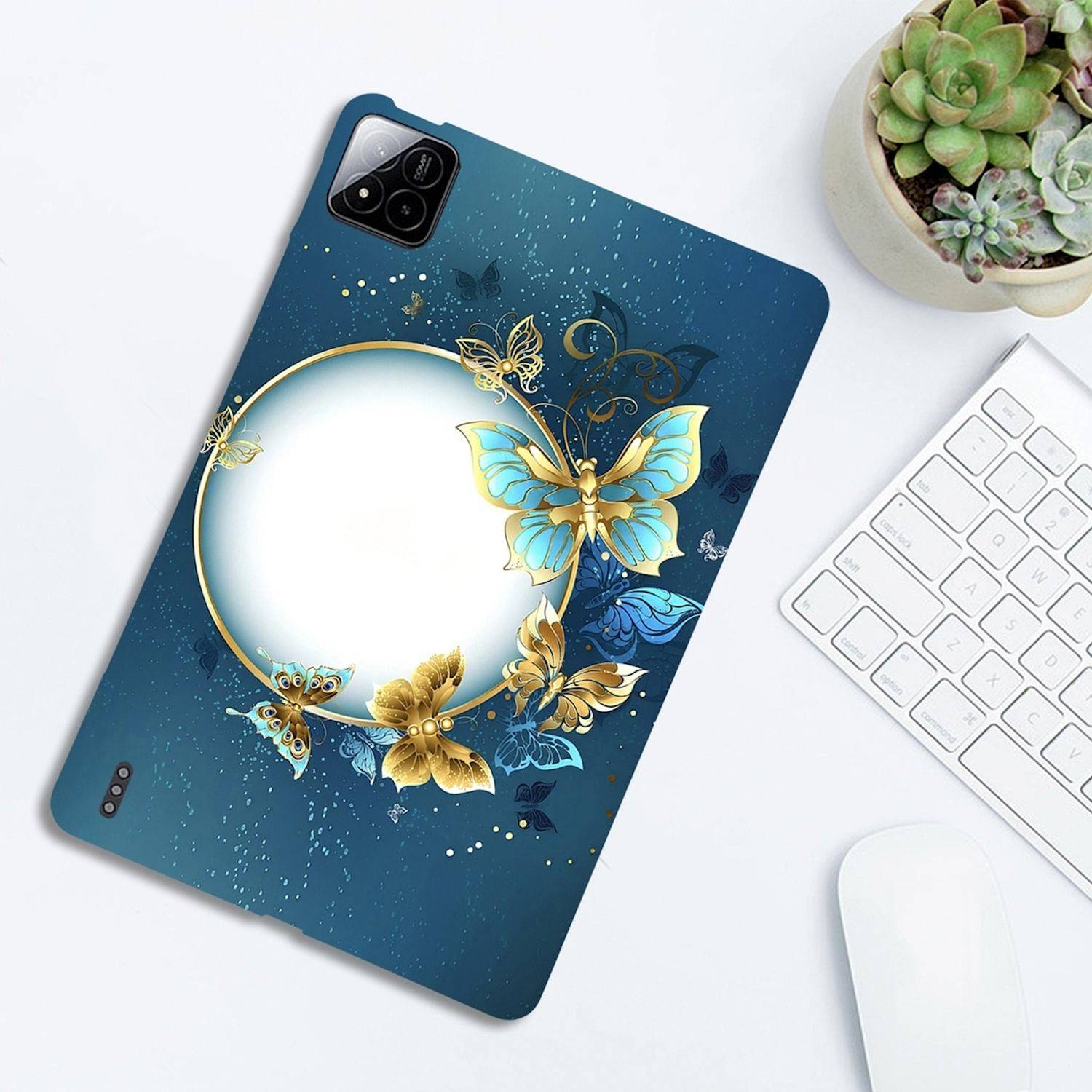 Tablet TPU Hülle für Xiaomi Pad 8 / 8 Pro / Pad 7 / 7 Pro Schmetterling Motiv