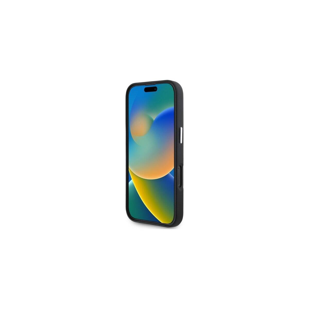 BMW M Grip Stand Smooth Carbon Hülle iPhone 16 – Schwarz