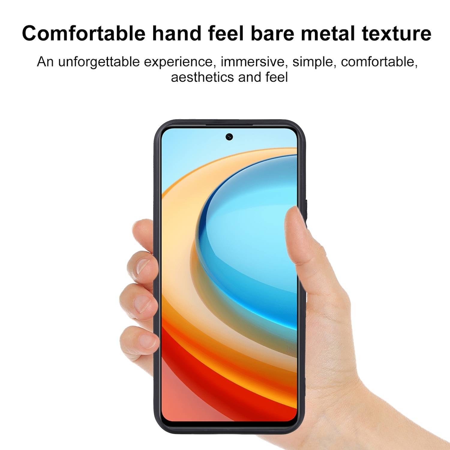 Für ZTE Blade A75 5G Silikon TPU Schutz Hülle Schwarz + H9 Hart Glas Folie