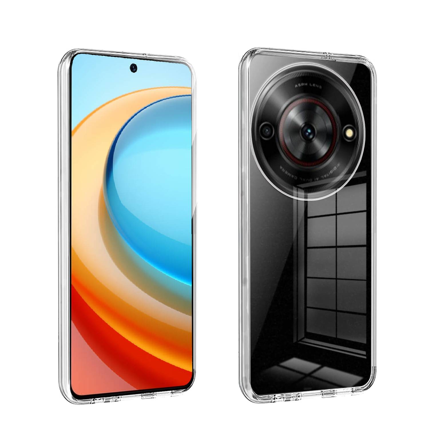 Für ZTE Blade A75 5G Silikon Schutz Transparent Handy Hülle Cover TPU dünn