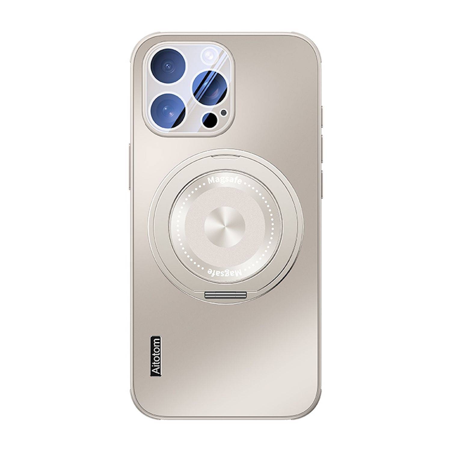 Für Apple iPhone 16 Pro MagSafe Hülle mit Kühlfunktion und Linsenschutz Titan