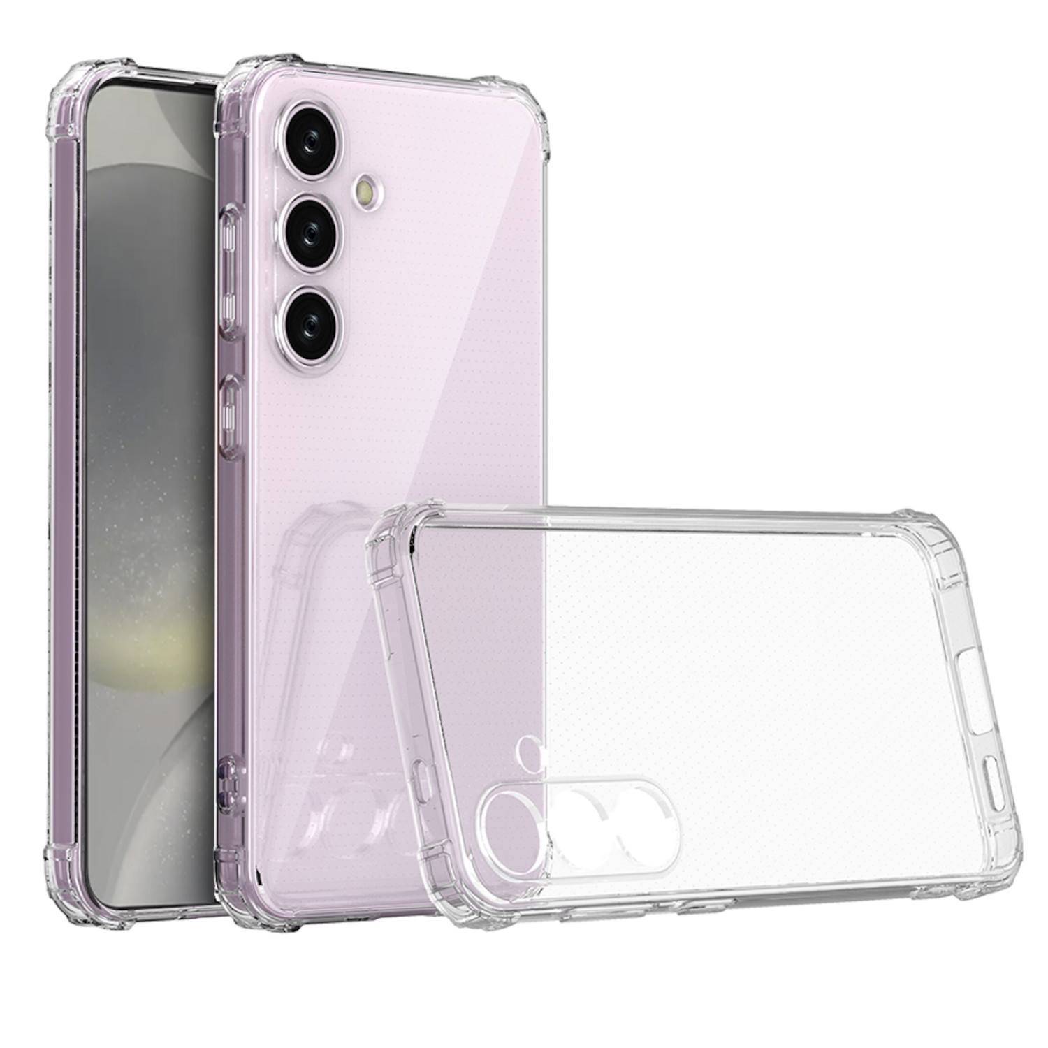 Für Samsung Galaxy S25 Plus 5G Schock TPU Schutz Hülle Handy Cover Transparent