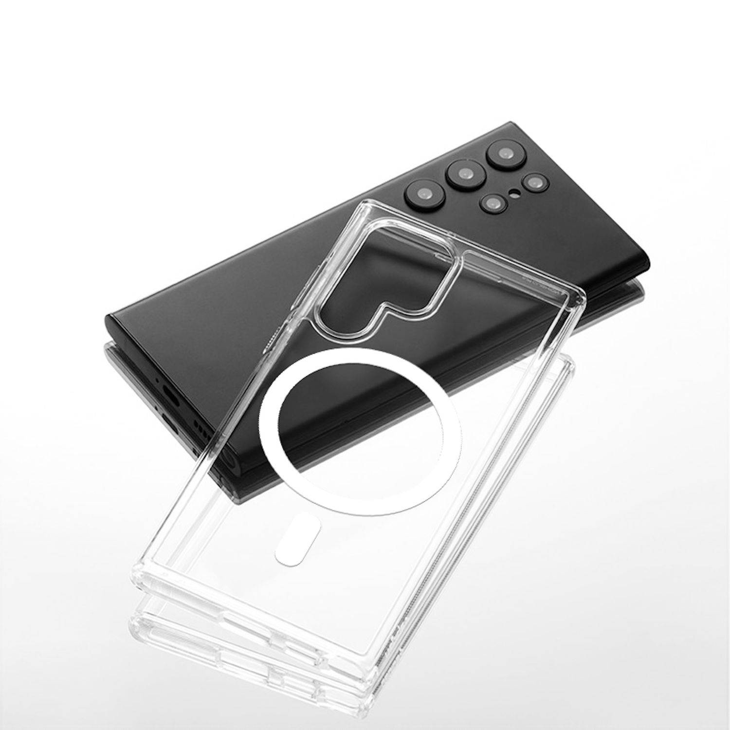 Für Samsung Galaxy S25 Ultra 5G TPU MagSafe Schutz Hülle Backcover Transparent