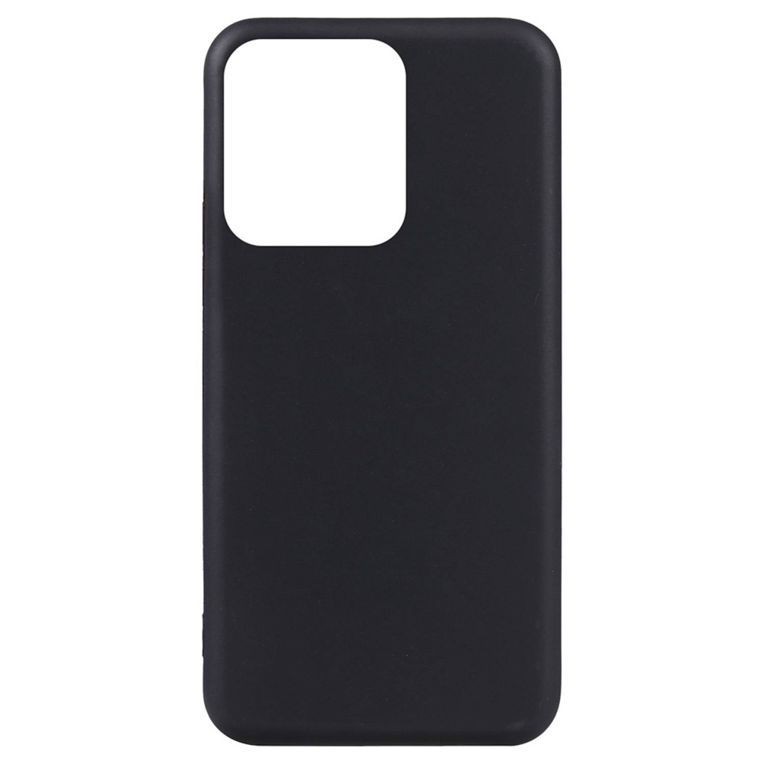 Für Motorola Moto G75 5G Silikon TPU Schutz Hülle Schwarz + H9 Hart Glas Folie