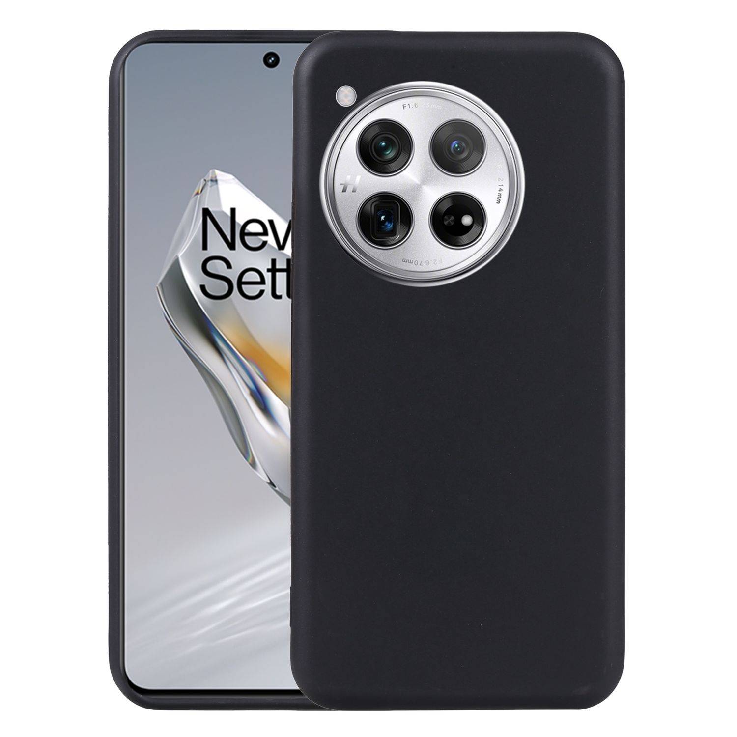 Für OnePlus 12 Silikon TPU Schutz Hülle Case Cover Flexibel ultra dünn Schwarz