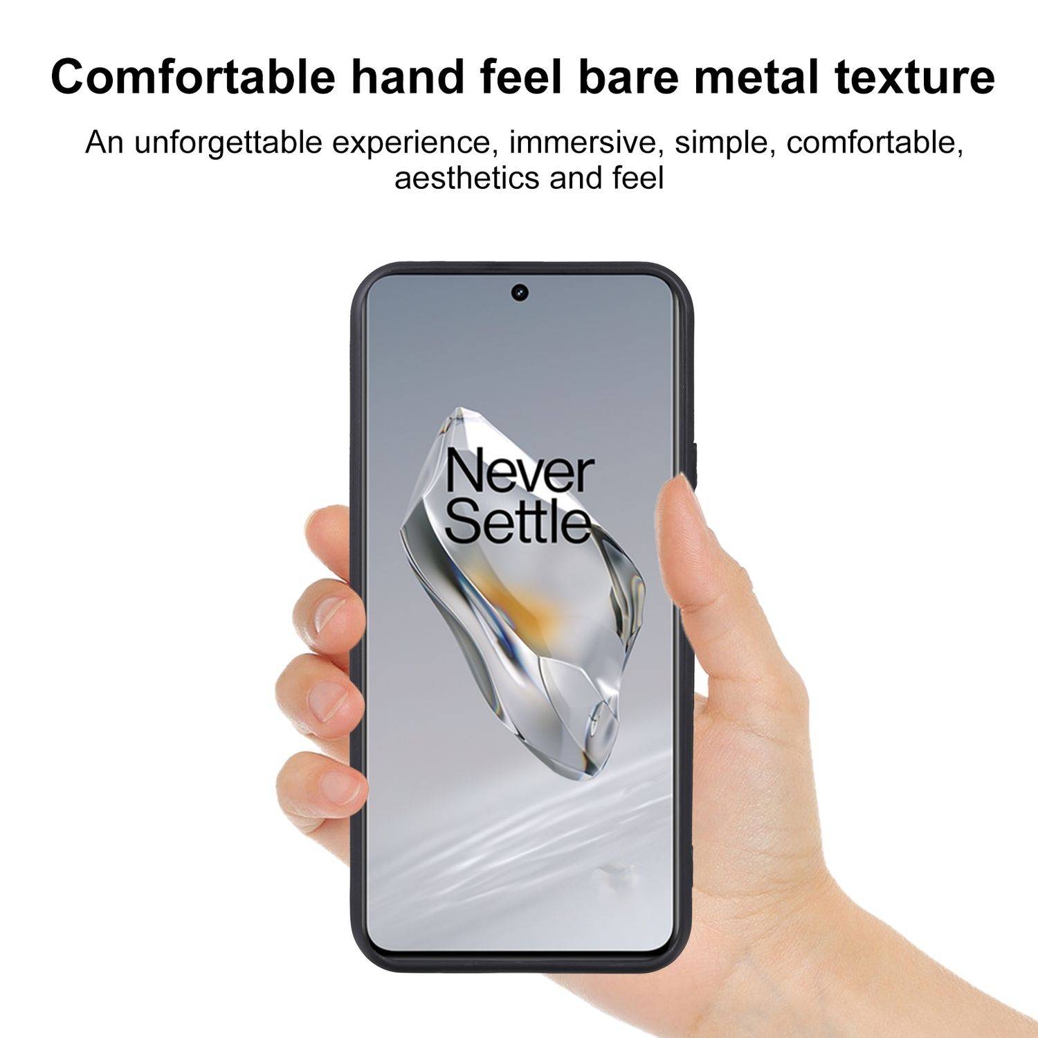 Für OnePlus 12 Silikon TPU Schutz Hülle Case Cover Flexibel ultra dünn Schwarz