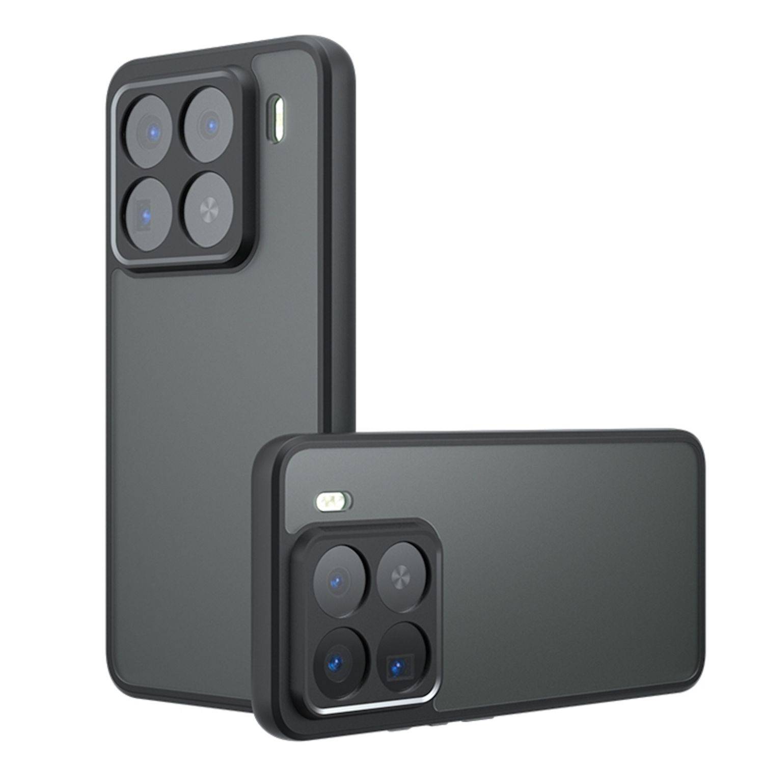 Für Xiaomi 15 Pro Armor TPU + PC Hybrid Schutz Hülle Cover Frosted Schwarz