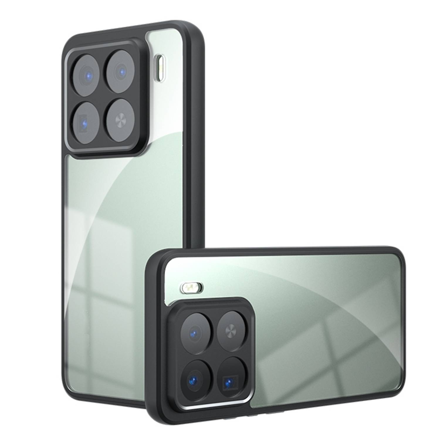 Für Xiaomi 15 Pro Armor Design TPU + PC Hybrid Schutz Hülle Cover Transparent
