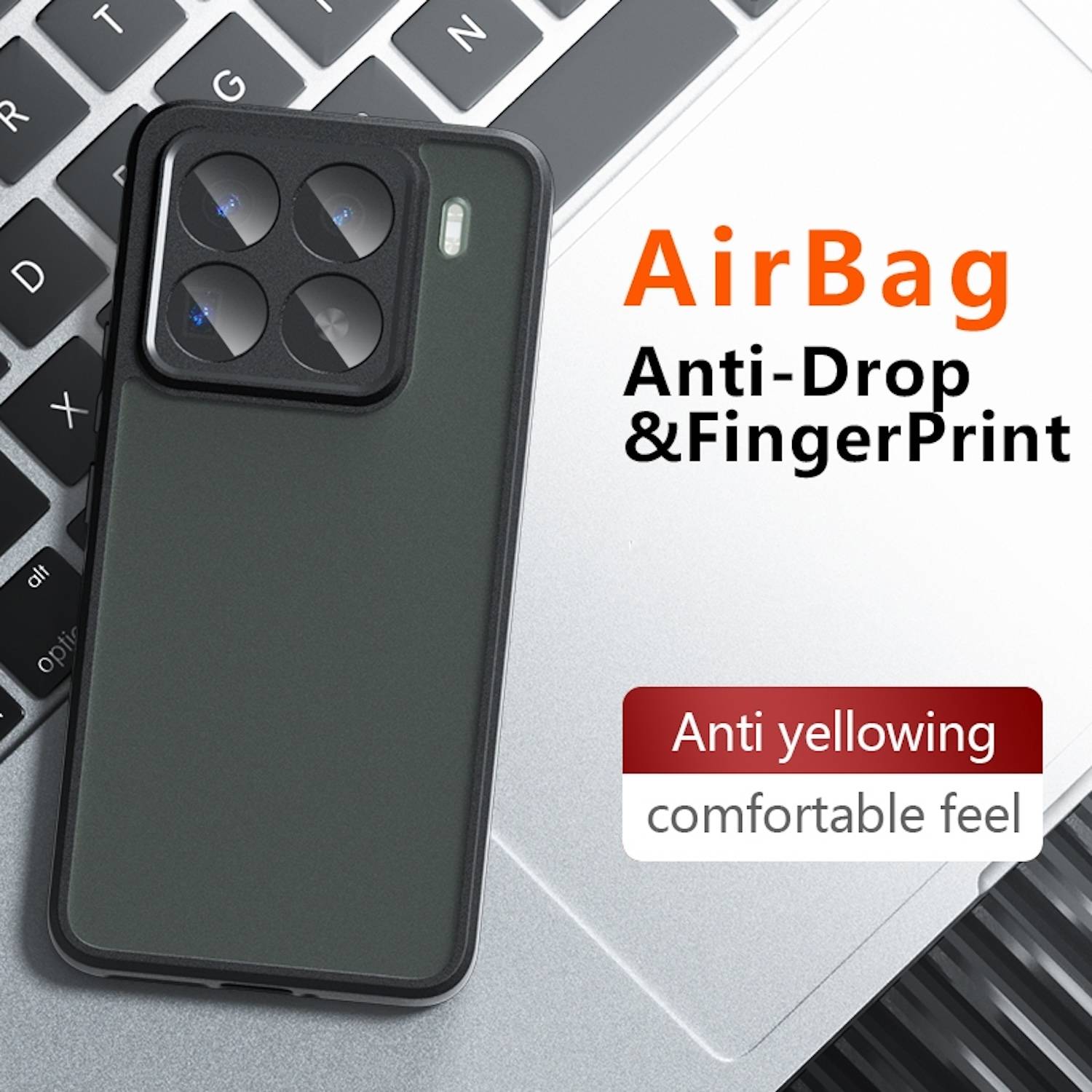 Für Xiaomi 15 Pro Armor Design TPU + PC Hybrid Schutz Hülle Cover Transparent