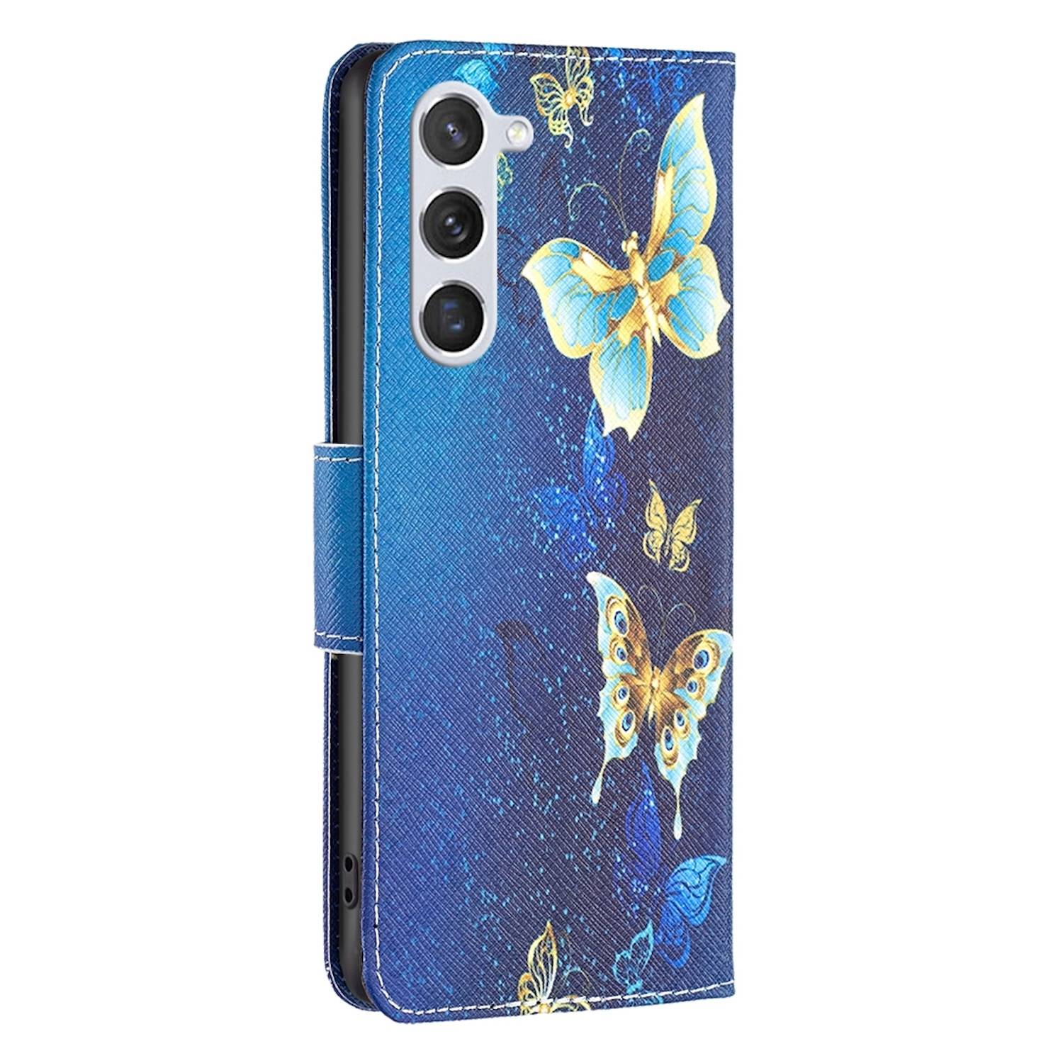 Für Samsung Galaxy S25 5G Kunstleder Tasche Hülle Book Wallet Motiv Design Etuis