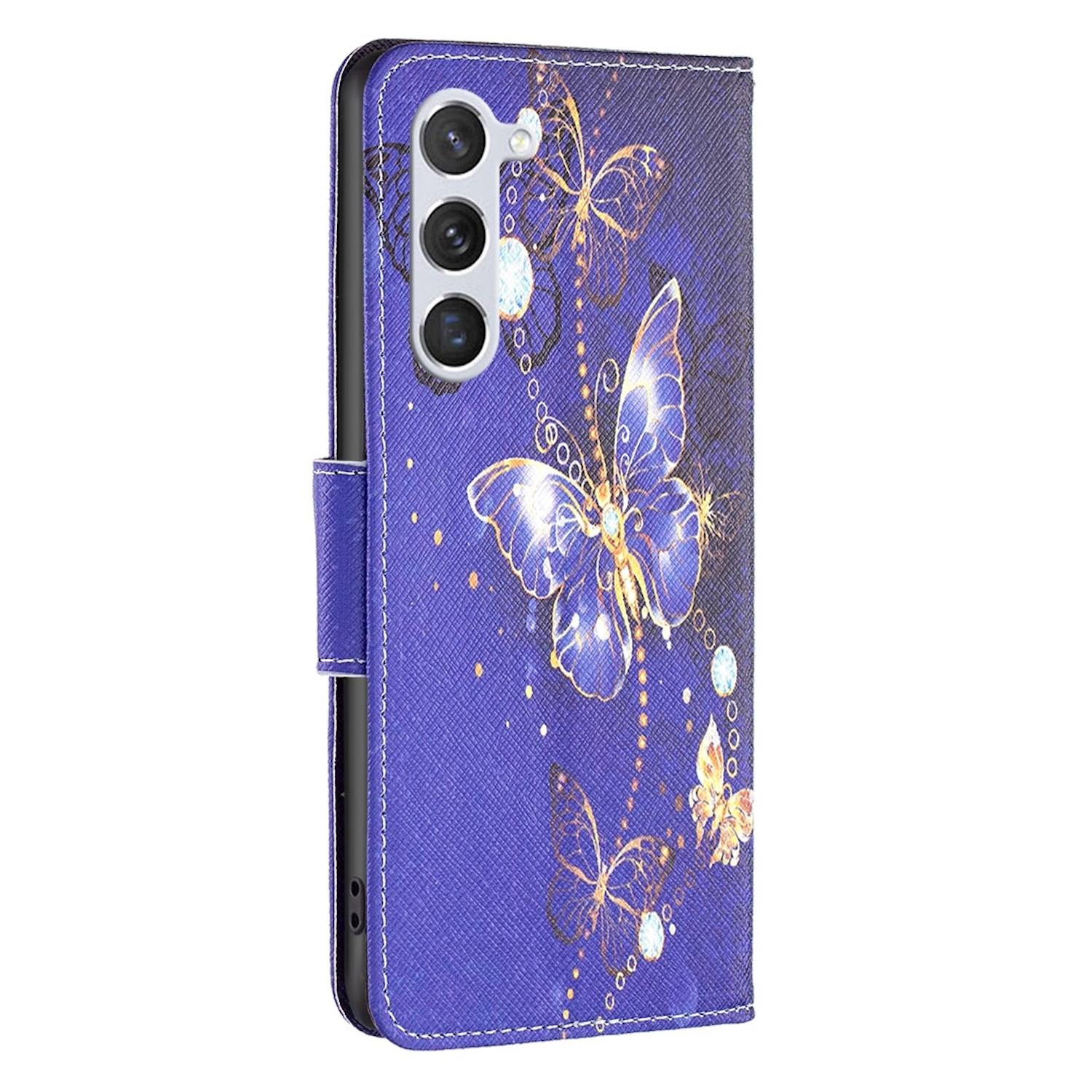 Für Samsung Galaxy S25 5G Kunstleder Tasche Hülle Book Wallet Motiv Design Etuis
