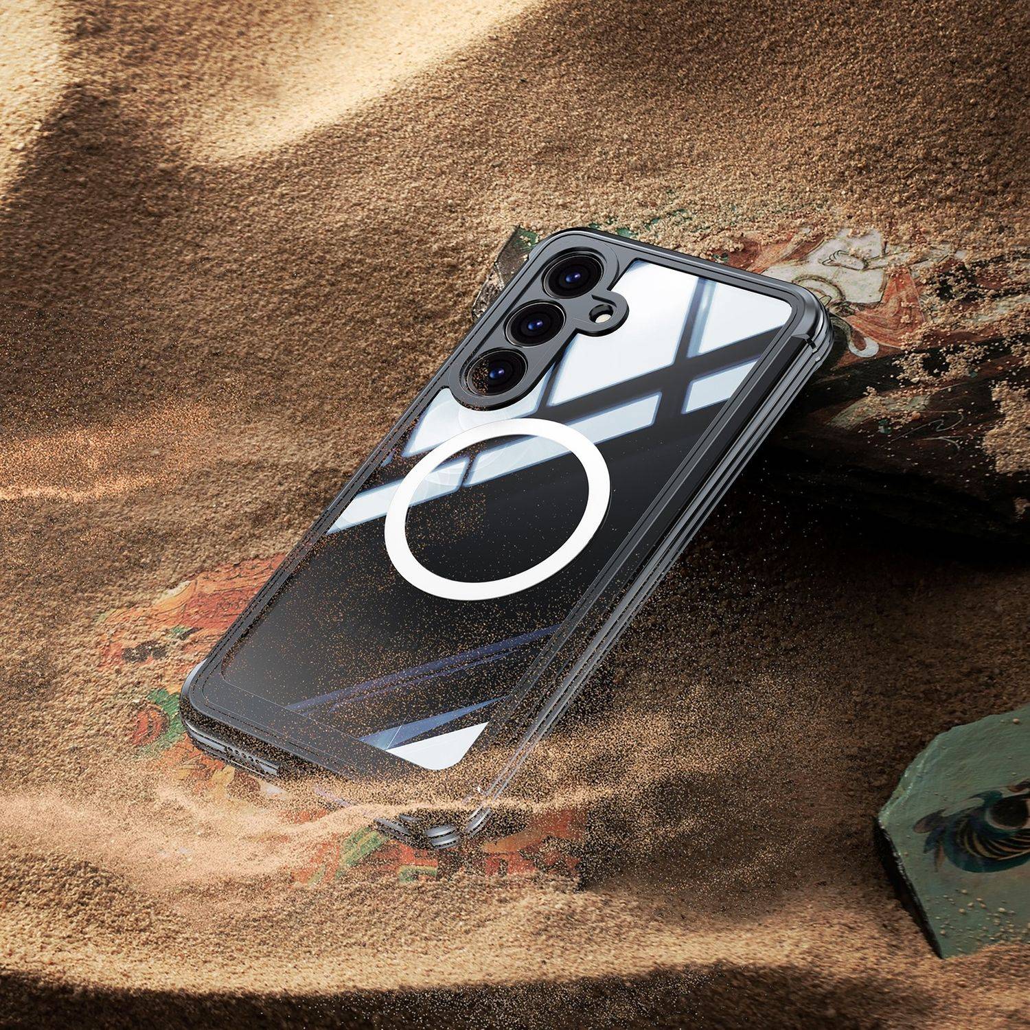 Für Samsung Galaxy S25 Ultra MagSafe 360 Full Body Hybrid Tasche Bumper Hellblau