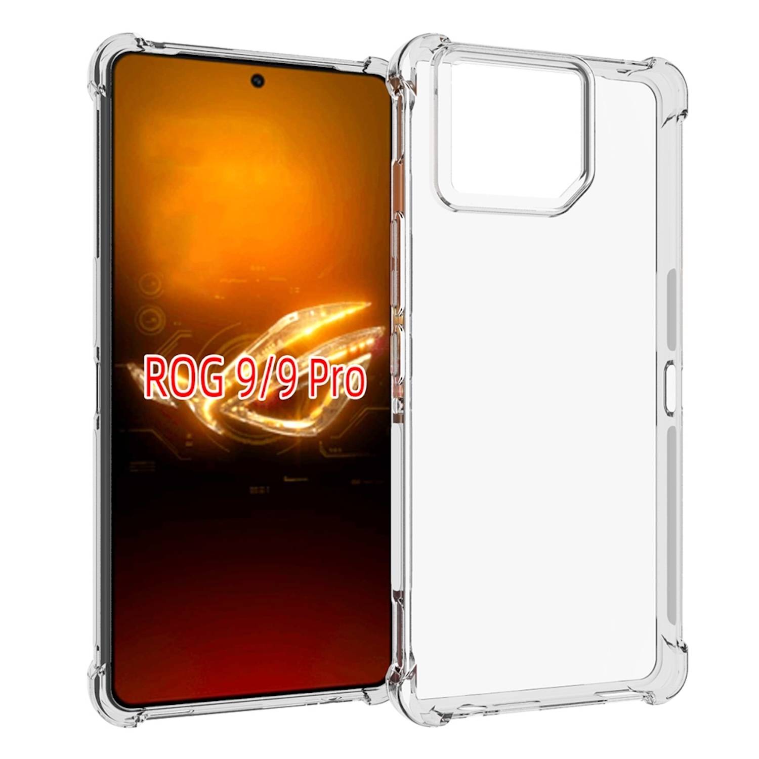 Für Asus ROG Phone 9 / 9 Pro Schock TPU Schutz Hülle Handy Cover Transparent