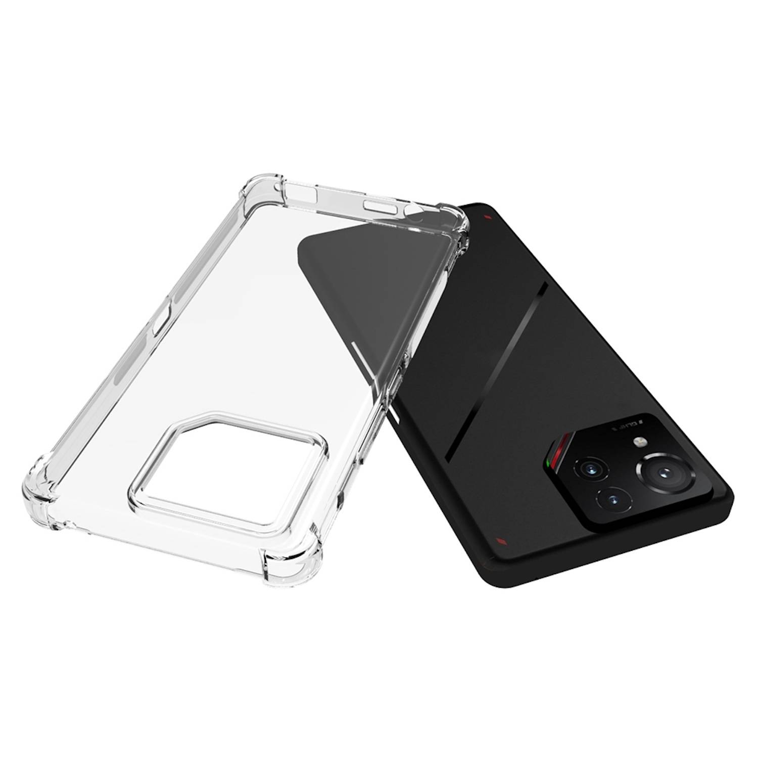 Für Asus ROG Phone 9 / 9 Pro Schock TPU Schutz Hülle Handy Cover Transparent