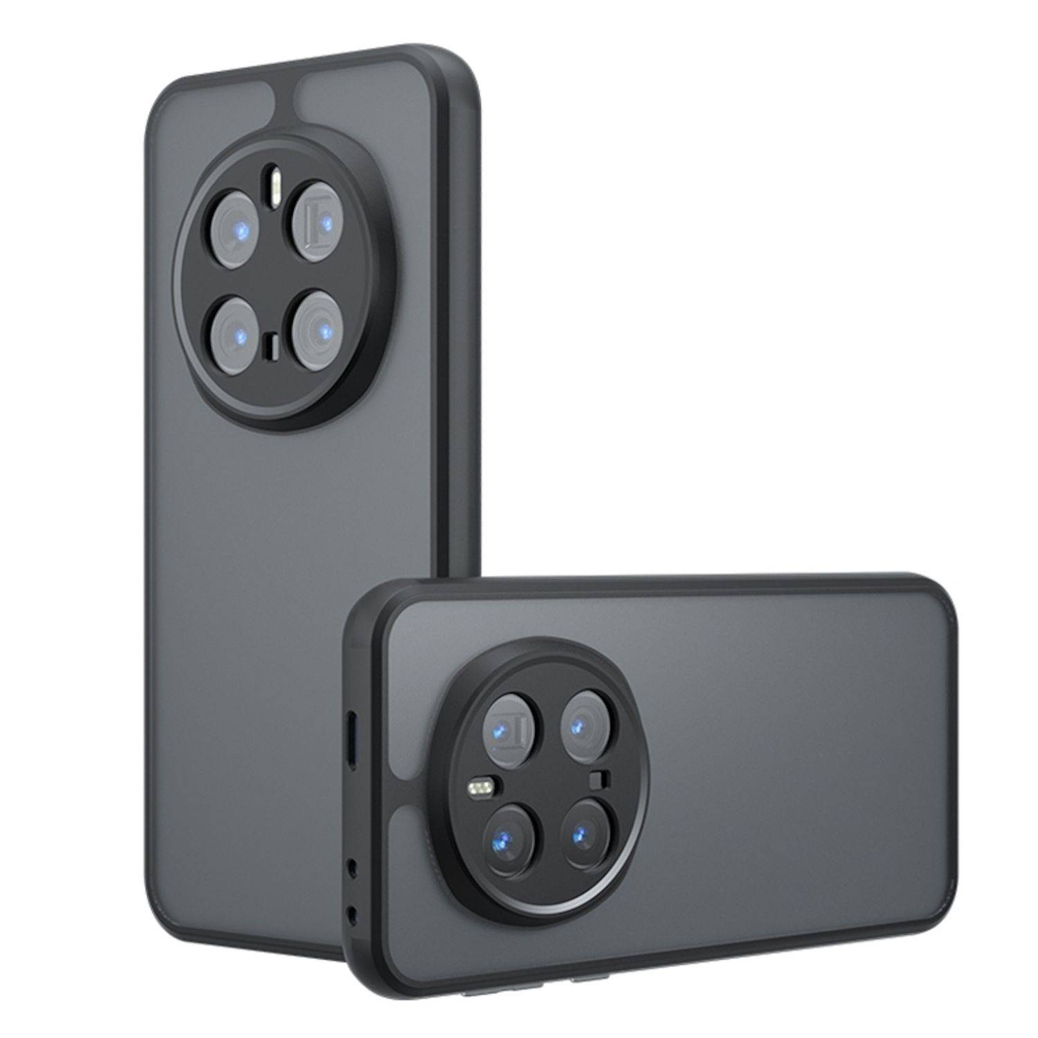 Für Honor Magic 7 Pro Armor TPU + PC Hybrid Schutz Hülle Cover Frosted Schwarz