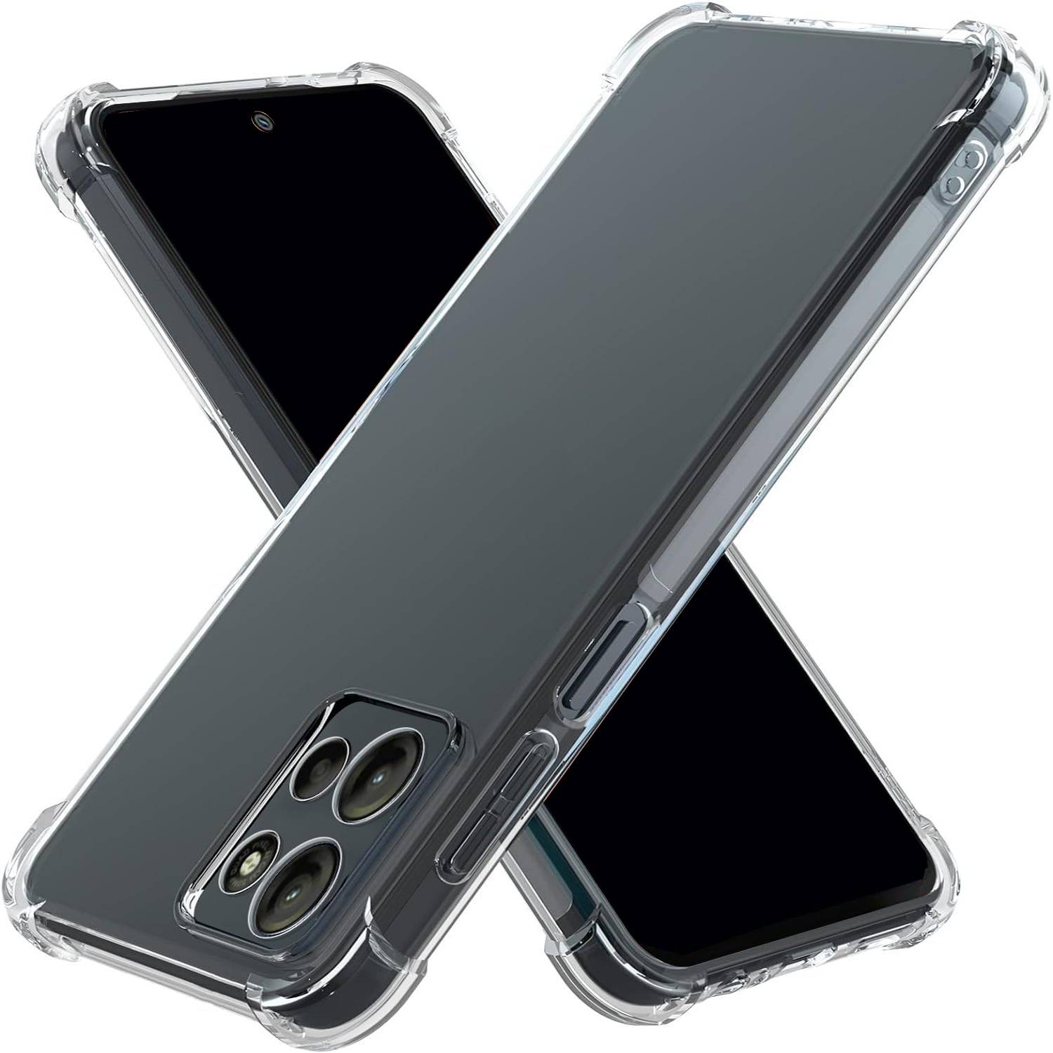 Für Motorola Moto G15 Schock TPU Schutz Hülle Handy Hülle Cover Transparent