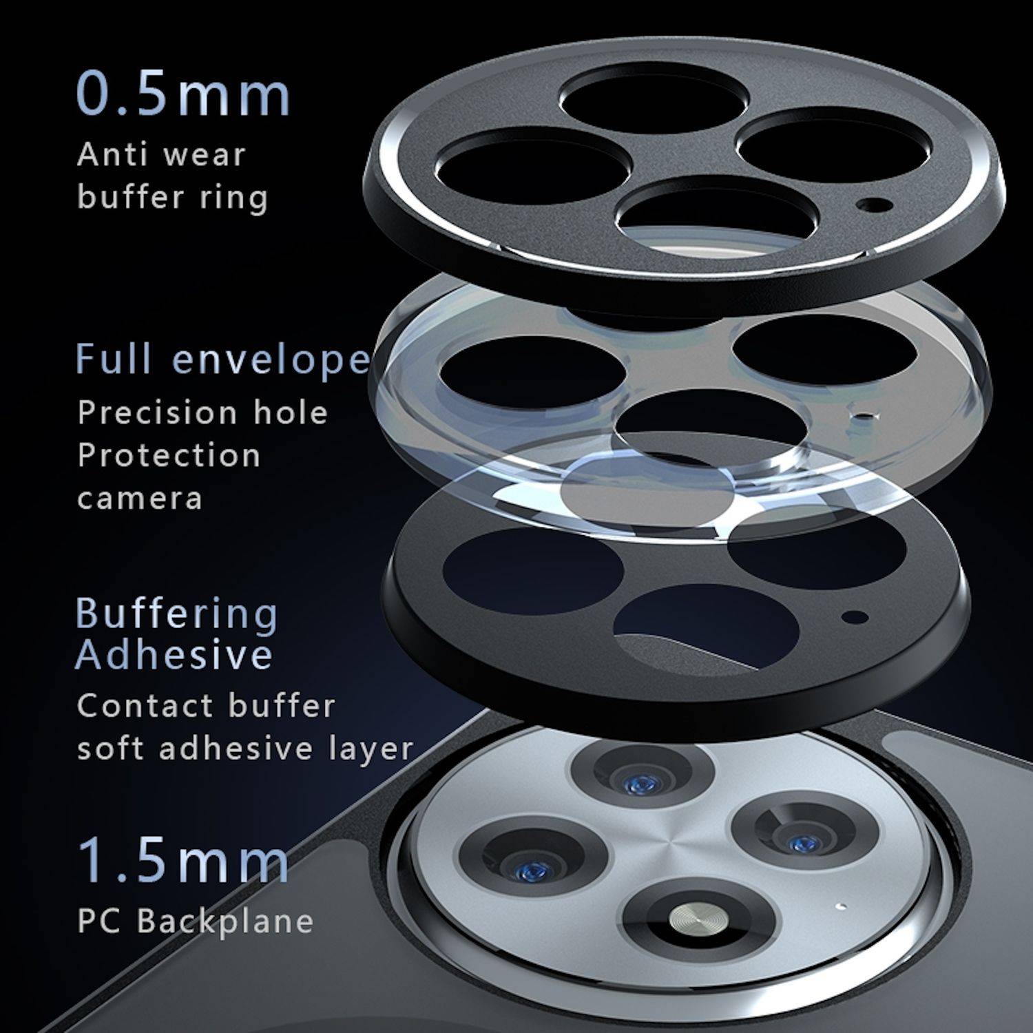 Für OnePlus 13 Armor MagSafe TPU PC Hybrid Schutz Hülle Cover Frosted Schwarz