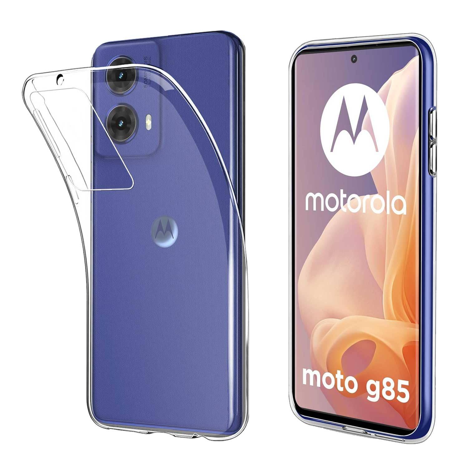 Für Motorola Moto G85 5G Silikon Schutz Transparent Handy Hülle Cover TPU dünn