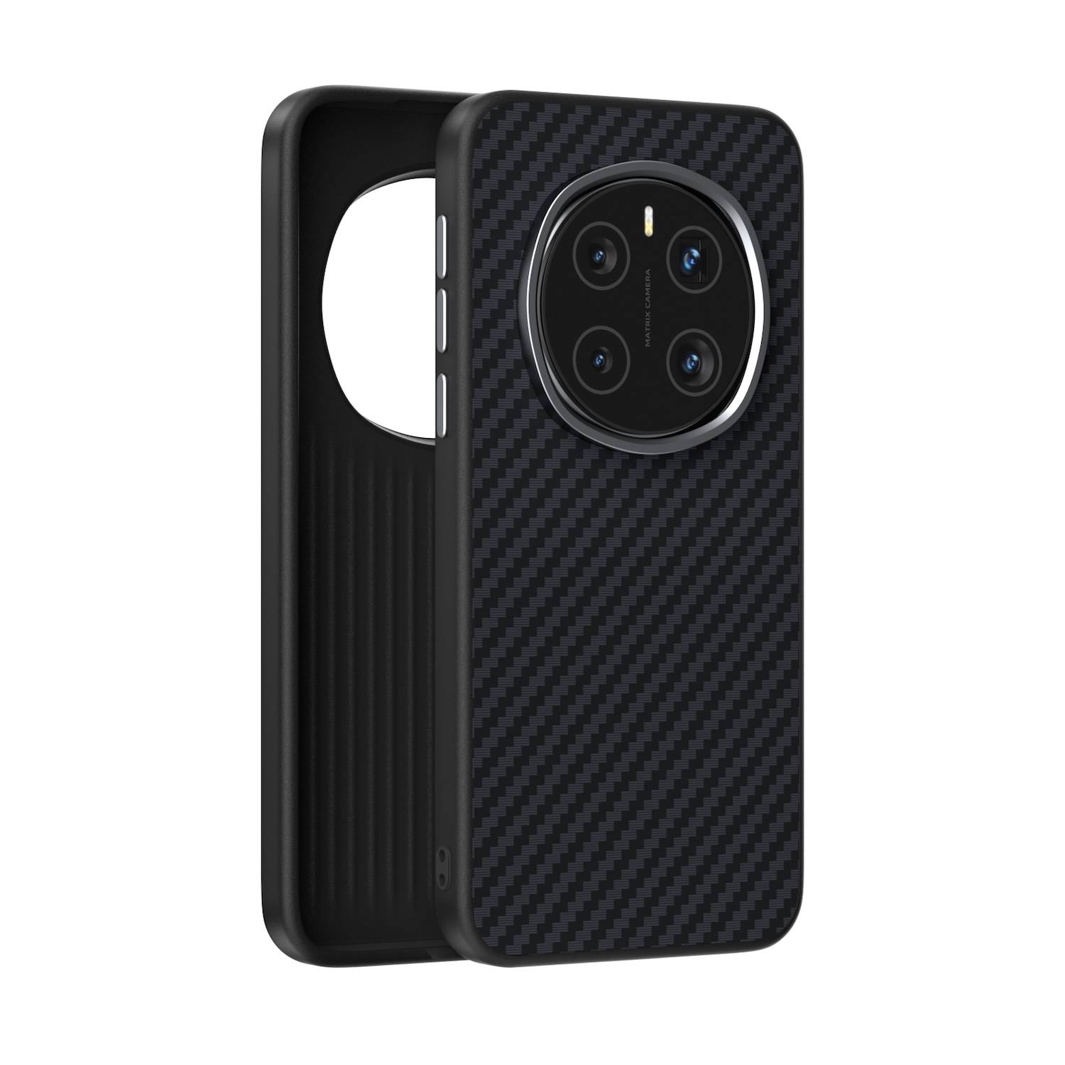 Für Honor Magic 7 MagSafe Carbon Fiber 6D Micro Relief Schutz Hülle Case Schwarz