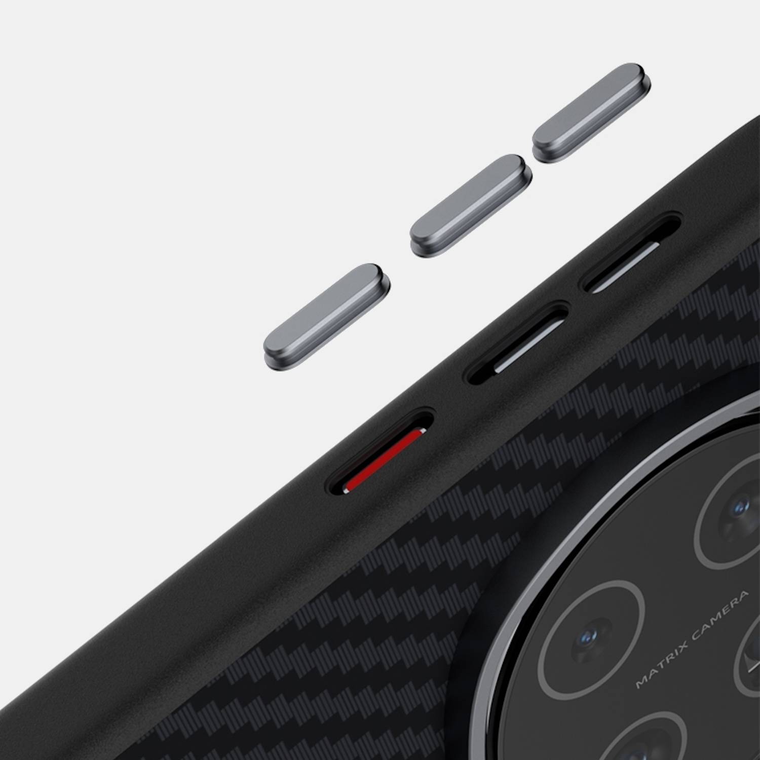 Für Honor Magic 7 MagSafe Carbon Fiber 6D Micro Relief Schutz Hülle Case Schwarz