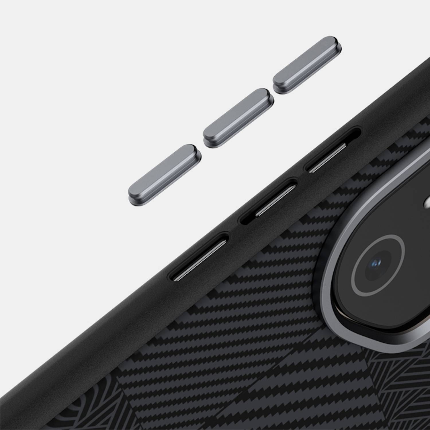 Für Honor 300 MagSafe Design 6D Micro Relief Magnetische Hülle Case Schwarz