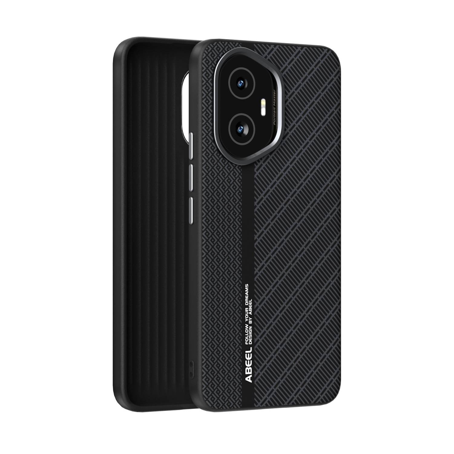 Für Honor 300 MagSafe Design 6D Micro Relief Magnetische Hülle Case Schwarz