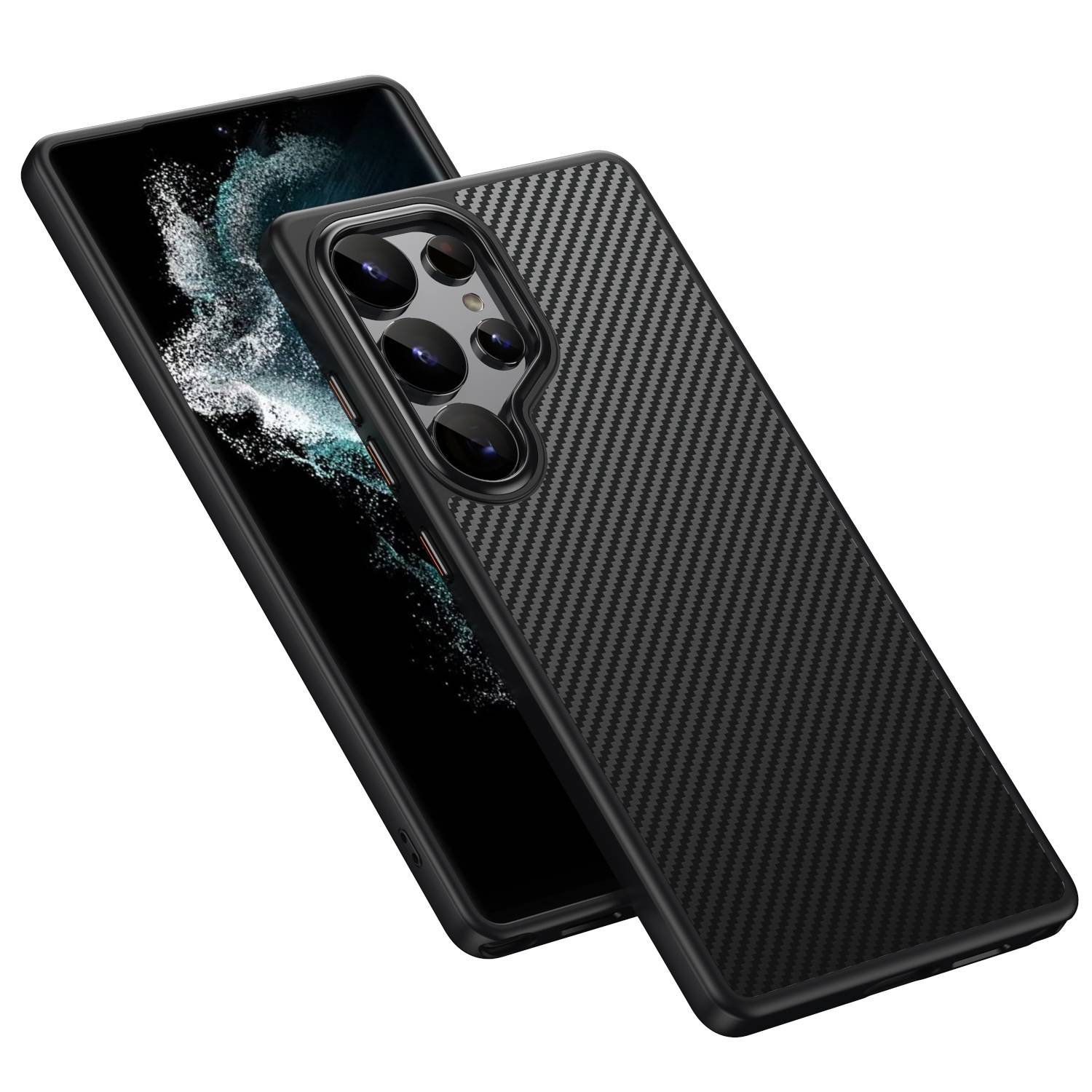 Für Samsung Galaxy S25 Ultra Robuste MagSafe Kevlar-Faser TPU Schutz Hülle Case