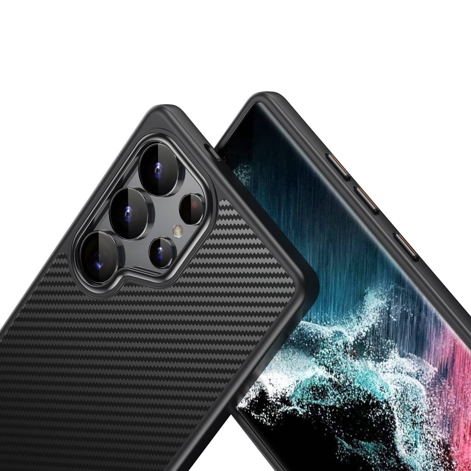 Für Samsung Galaxy S25 Ultra Robuste MagSafe Kevlar-Faser TPU Schutz Hülle Case