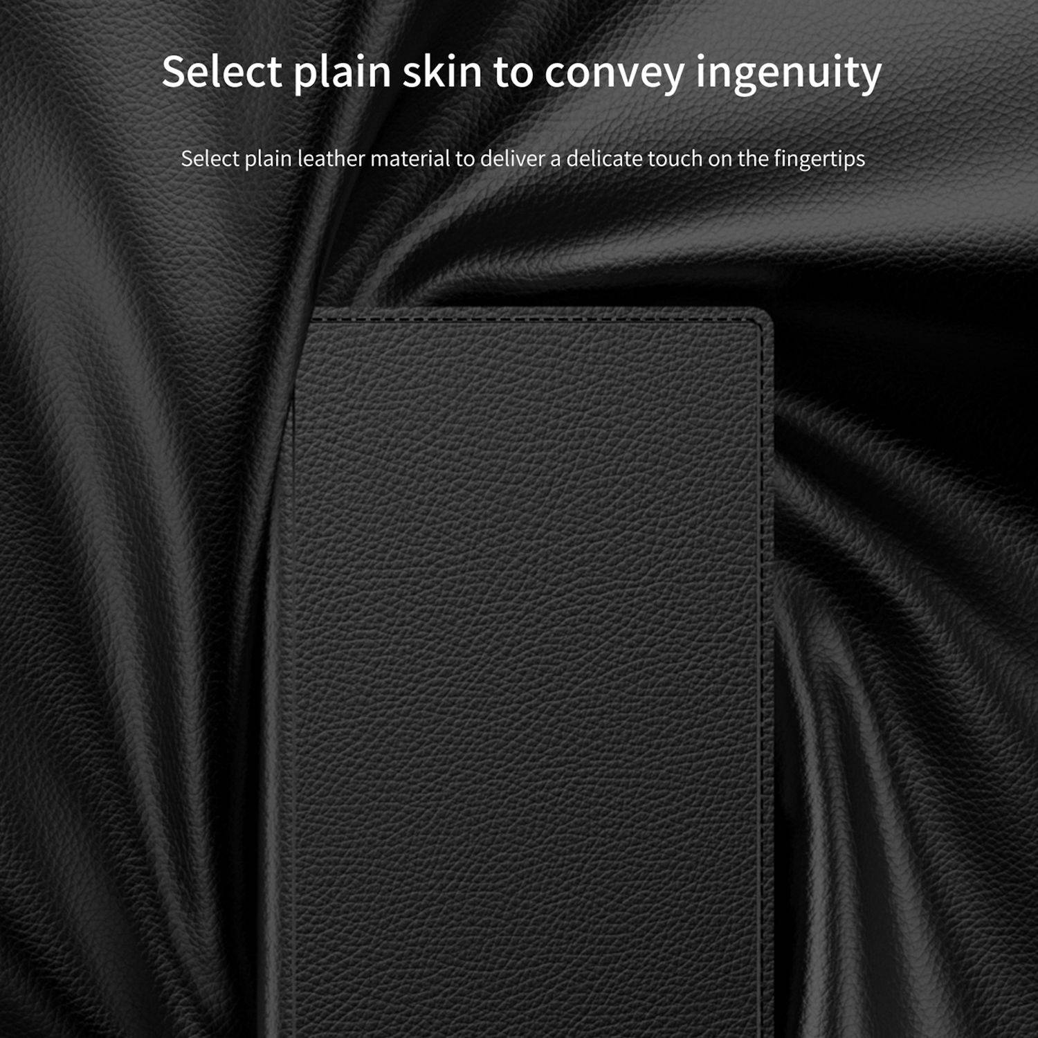Für Samsung Galaxy S25 Ultra GKK MagSafe Flip Wallet Leder / TPU Hülle Schwarz