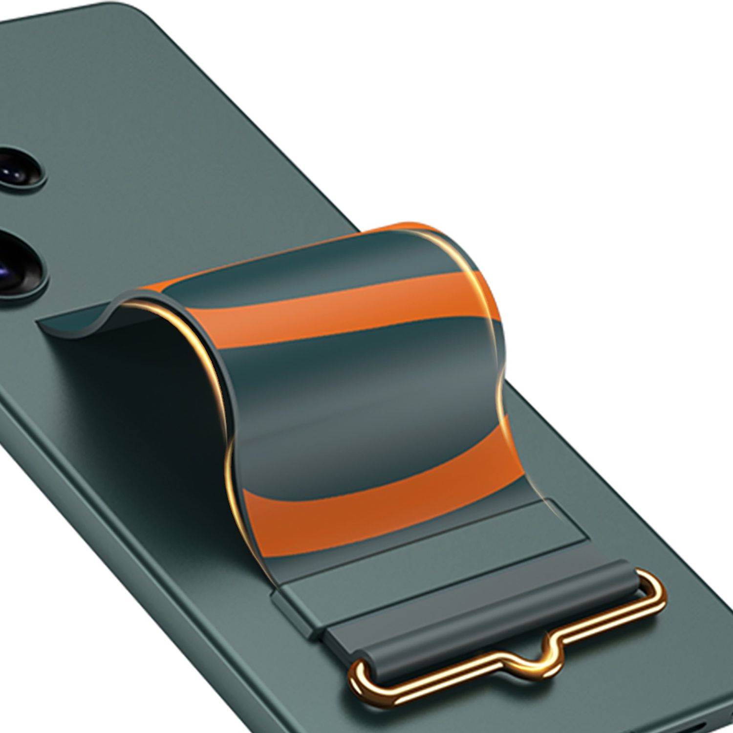 Für Samsung Galaxy S25 Ultra GKK Ultra dünne Hülle mit Armband Halter Carbon