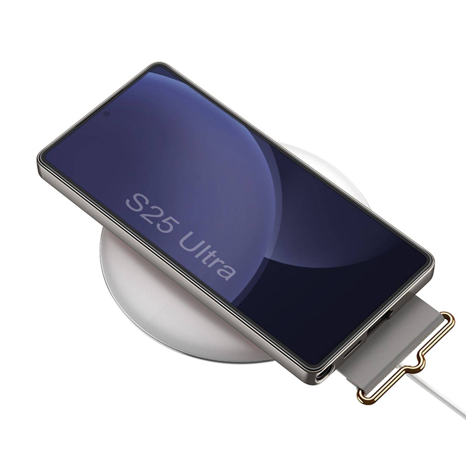 Für Samsung Galaxy S25 Ultra GKK Ultra dünne Hülle mit Armband Halter Case Grau