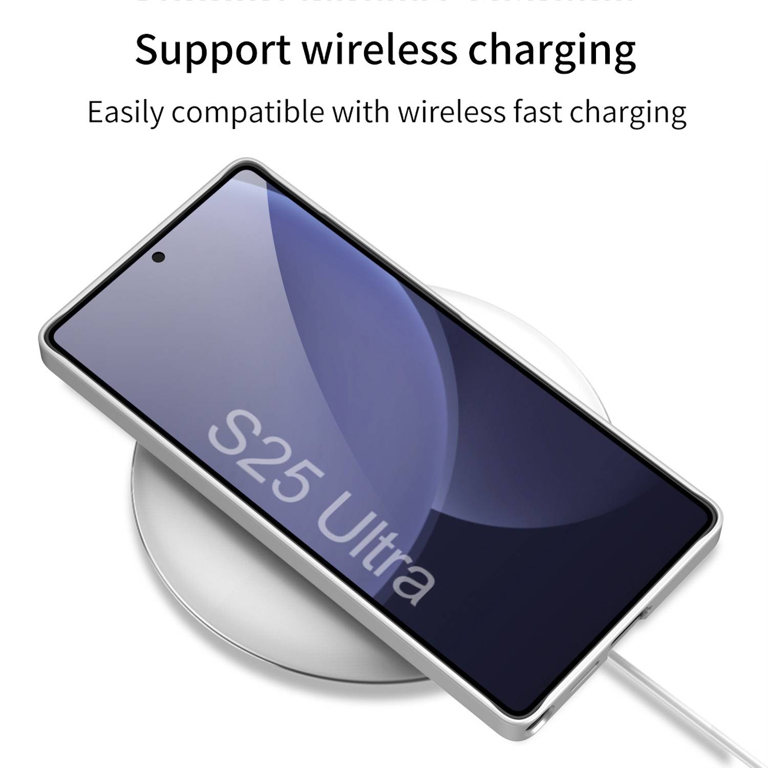 Für Samsung Galaxy S25 Ultra GKK Halterung Hülle Stifthalterung + Stift Silber