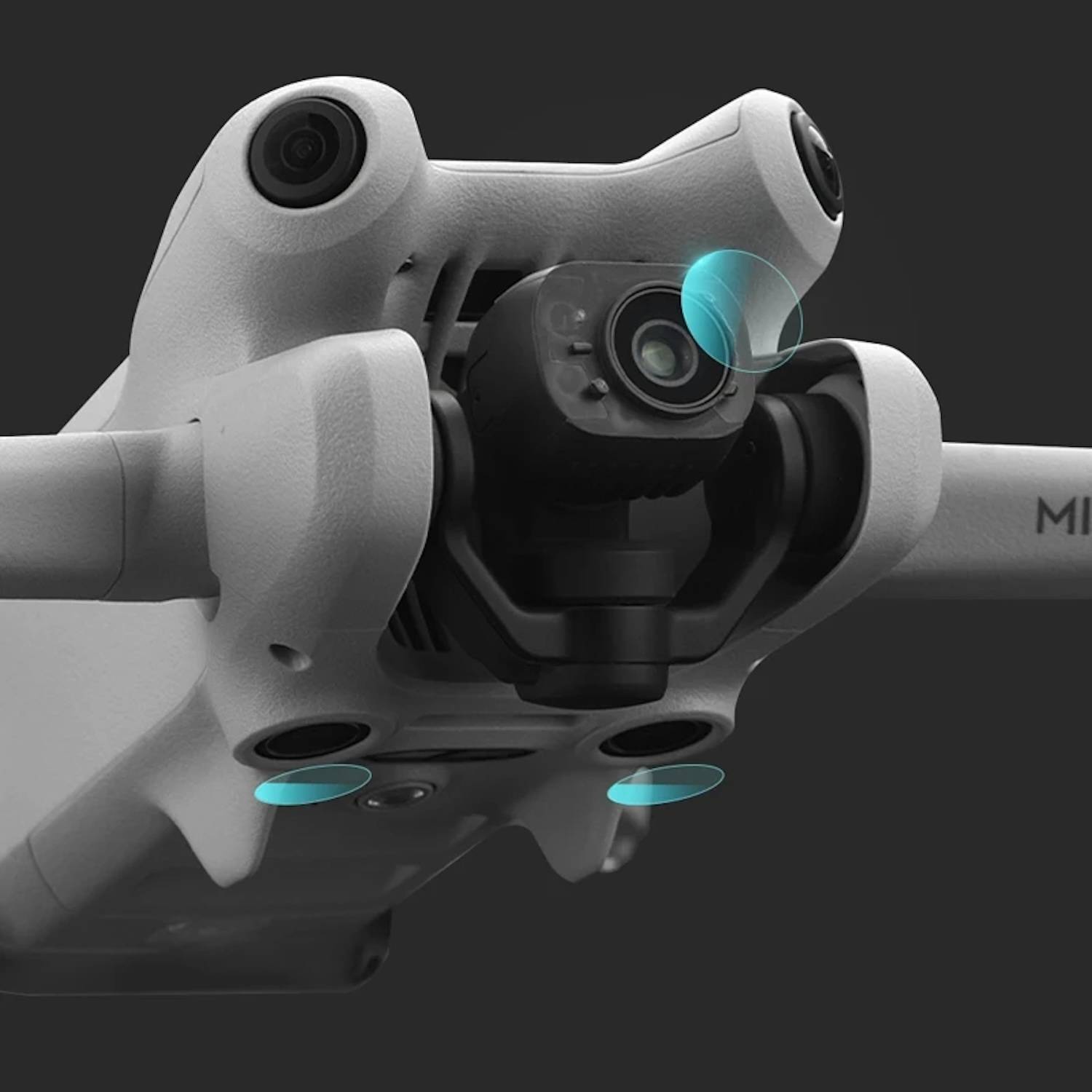 Für DJI Mini 4 Pro Drohne Sensor / Objektiv Linsen Schutz Gehärtetes Glas Set