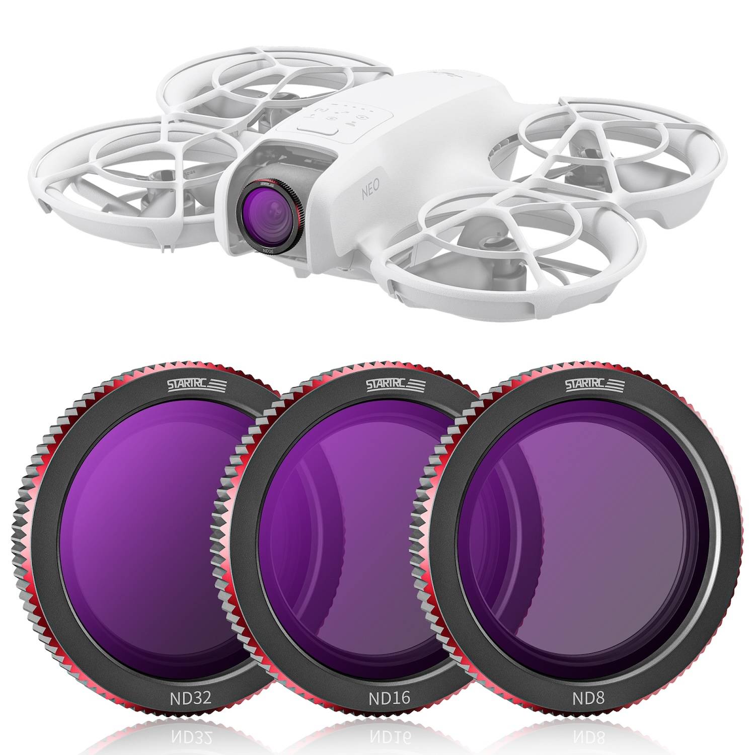 Für DJI Neo Drohne 3 in 1 Kameralinse Objektiv Filterset ND 8 / 16 / 32 Zubehör