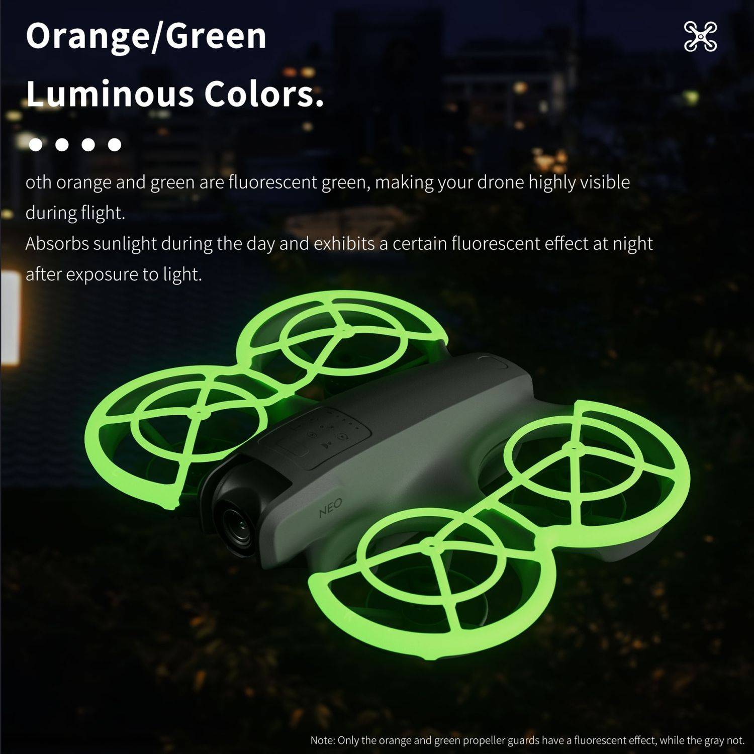 Für DJI Neo Drohne Propeller - Anti Kollisionsfunktion Schutzring Zubehör Orange