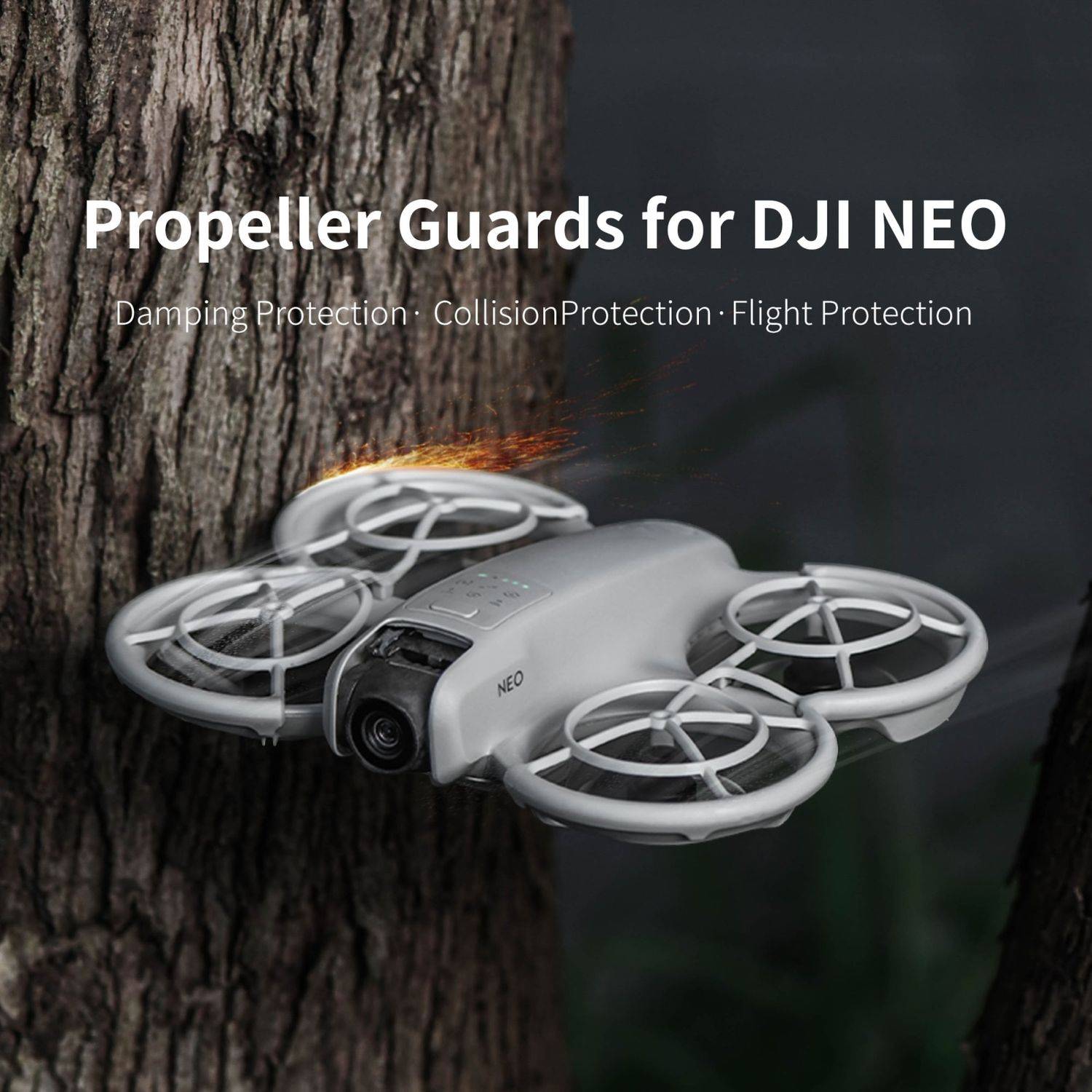 Für DJI Neo Drohne Propeller - Anti Kollisionsfunktion Schutzring Zubehör Orange