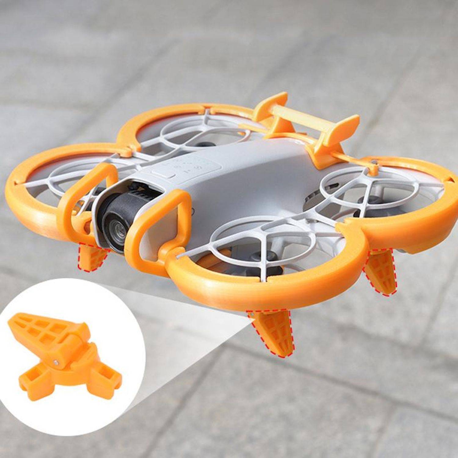 Für DJI Neo Anti-Kollisionsstange & Erhöhtes Landegestell Schutz Zubehör Grau
