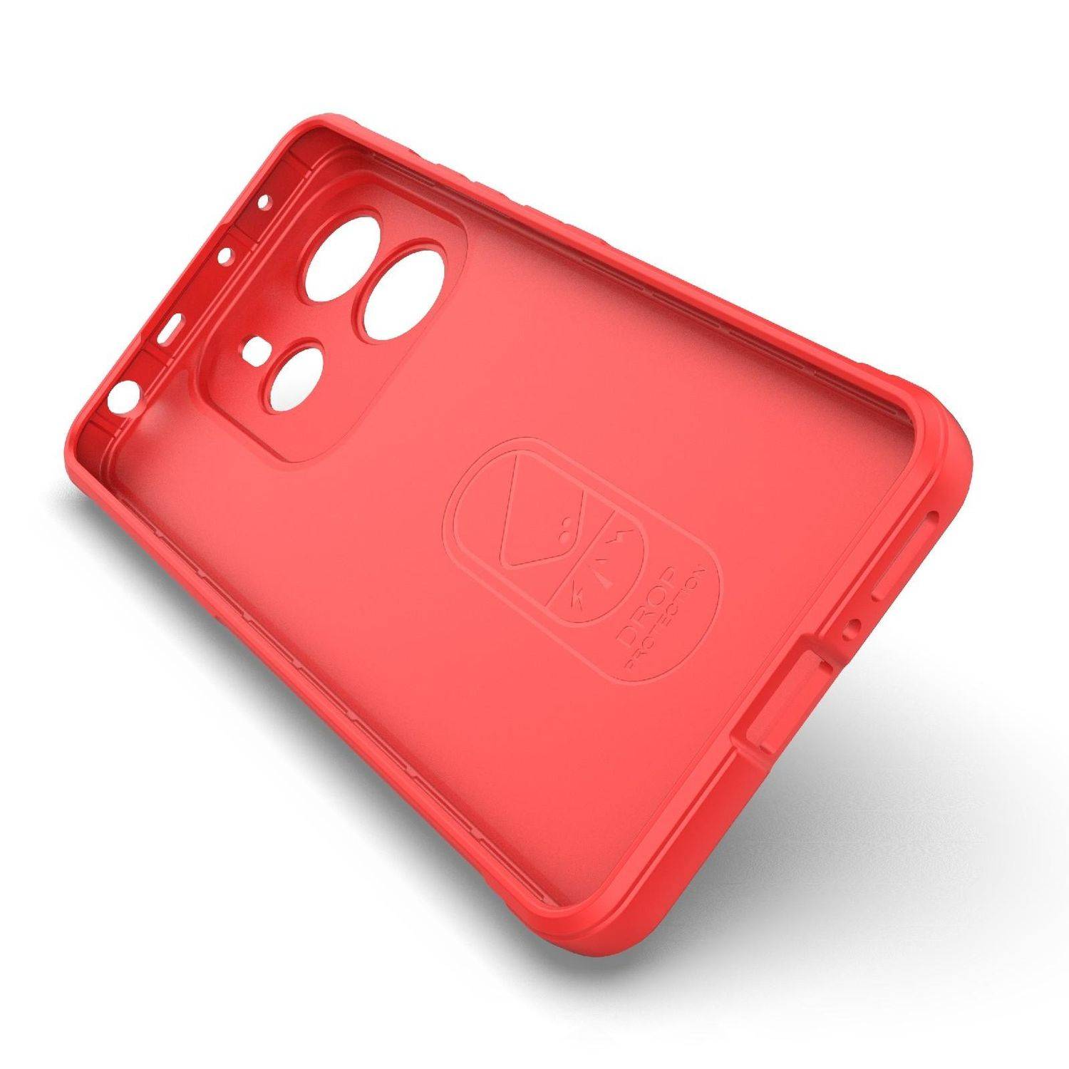 Für Xiaomi Redmi Note 14 5G Magic Shield TPU Hülle Flanell - Innenfutter Schwarz