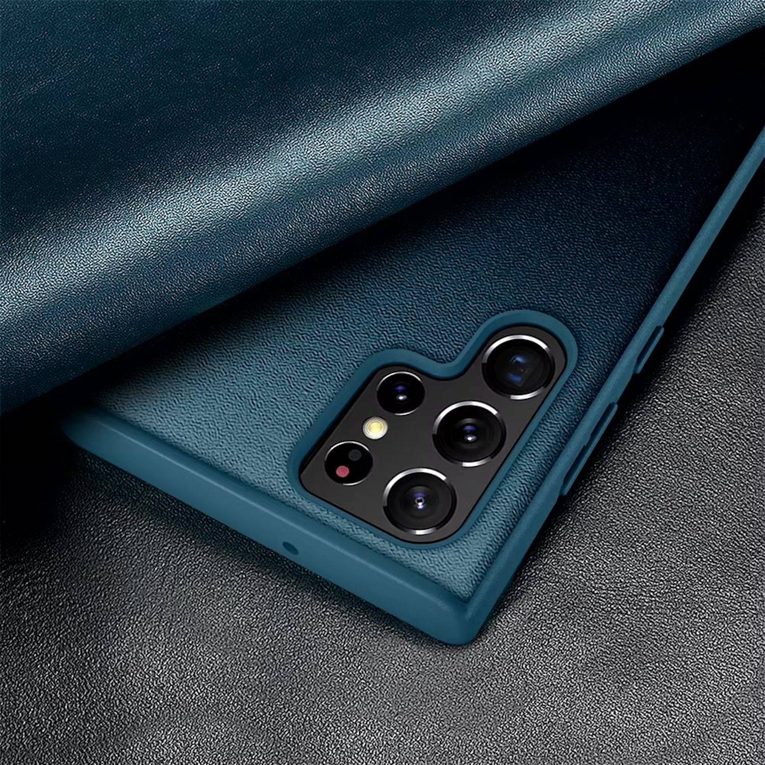 Für Samsung Galaxy S25 Ultra 5G View Spiegel Handy Smart Cover Wake UP Funktion Case Schwarz