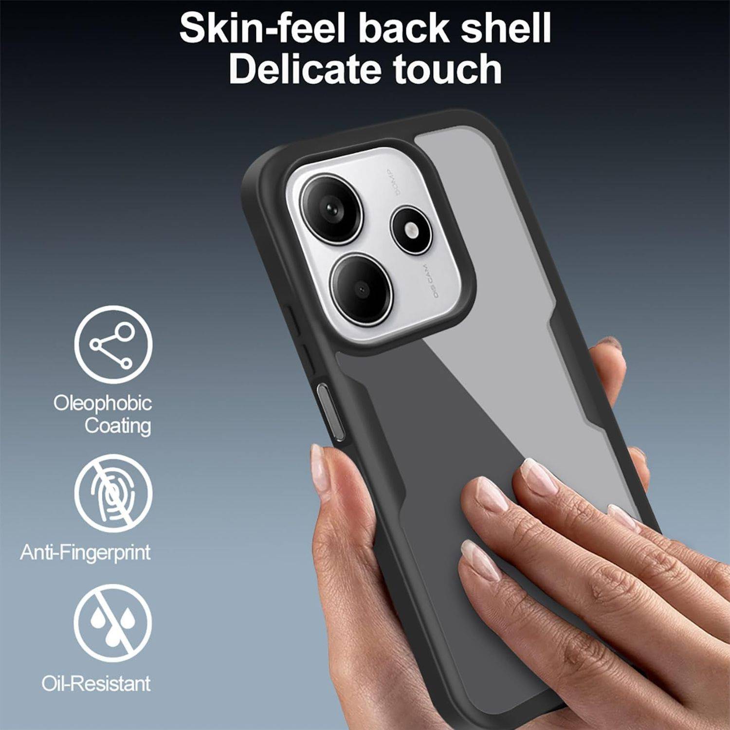Für Xiaomi Redmi Note 14 5G Full Cover 360 Grad Acrylic Hybrid TPU Hülle Rot