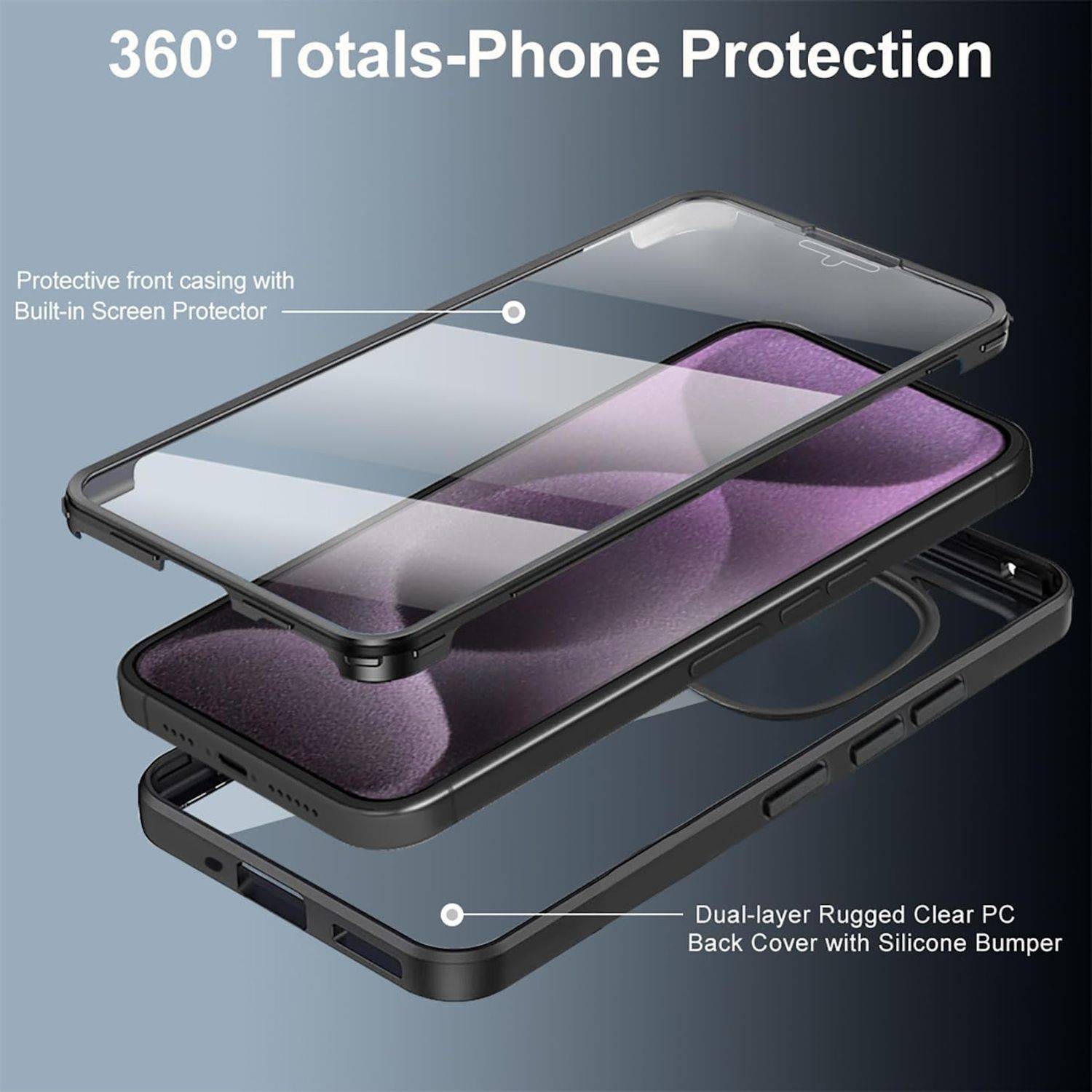 Für Xiaomi Redmi Note 14 Pro / Pro Plus 5G Full Cover Acrylic TPU Hülle D- Grün
