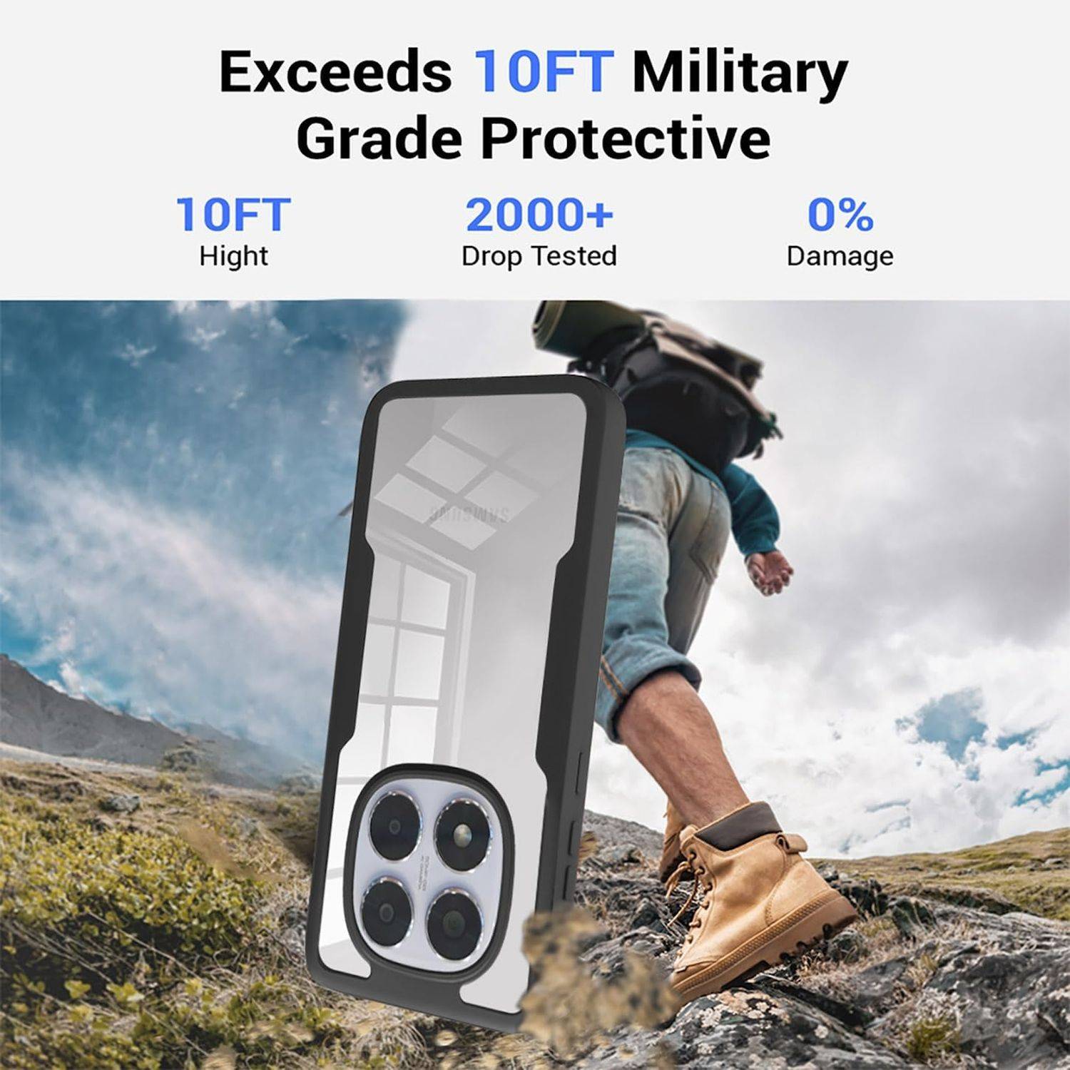 Für Xiaomi Redmi Note 14 Pro / Pro Plus 5G Full Cover Acrylic TPU Hülle Rosa